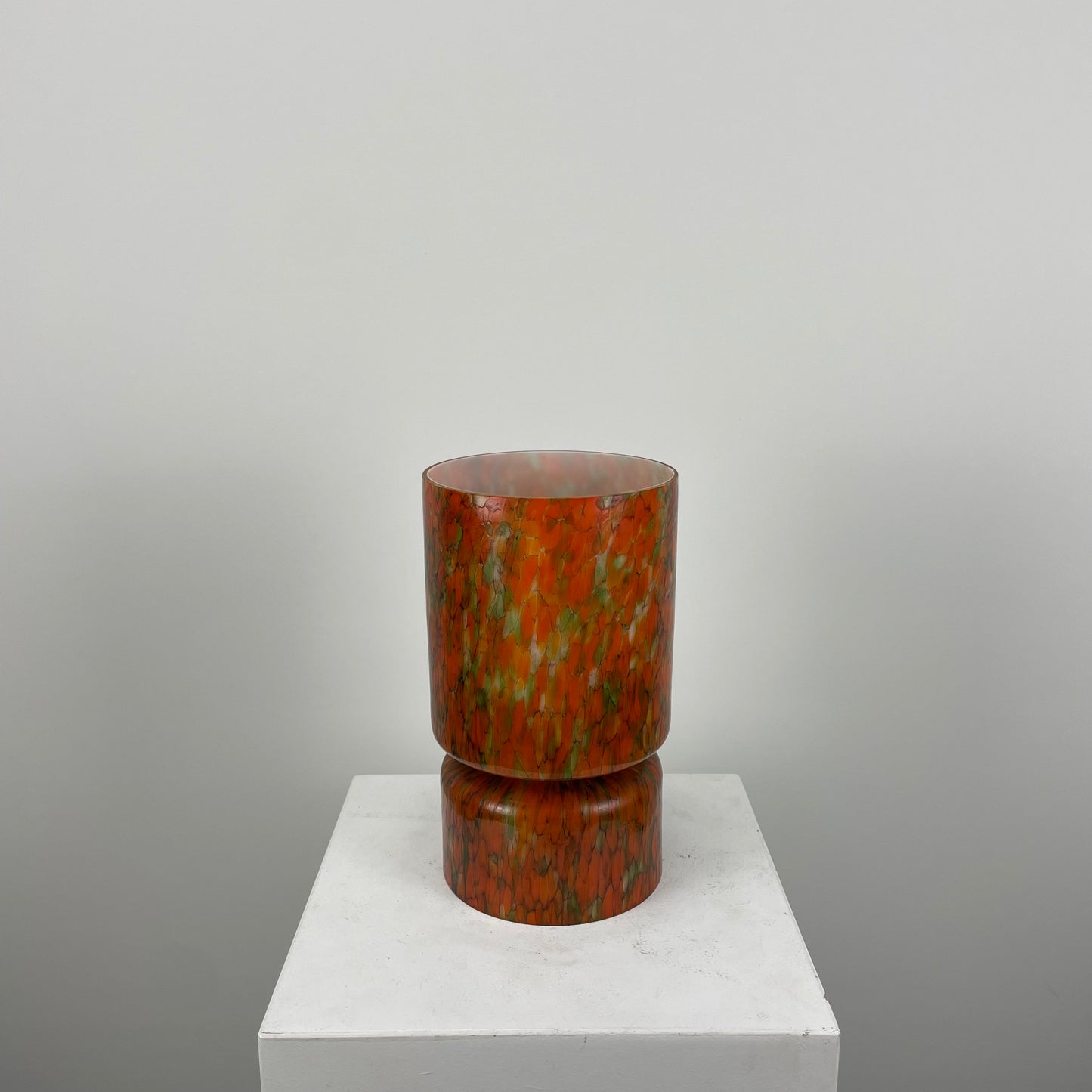 Rare mosaic style glass Peill and Putzler TA53 table lamp 1970