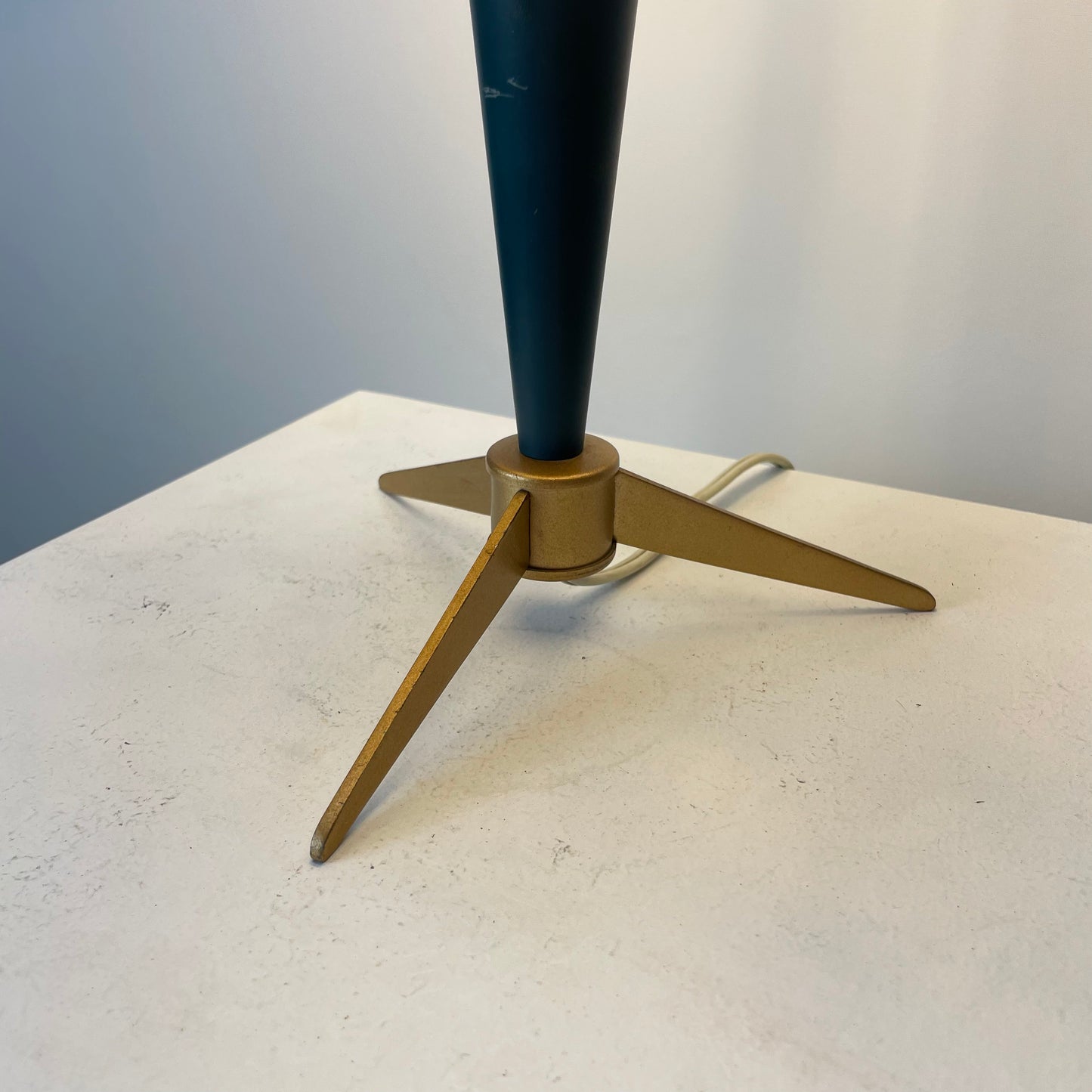 Green Bijou table lamp by Louis Kalff for Philips 1950
