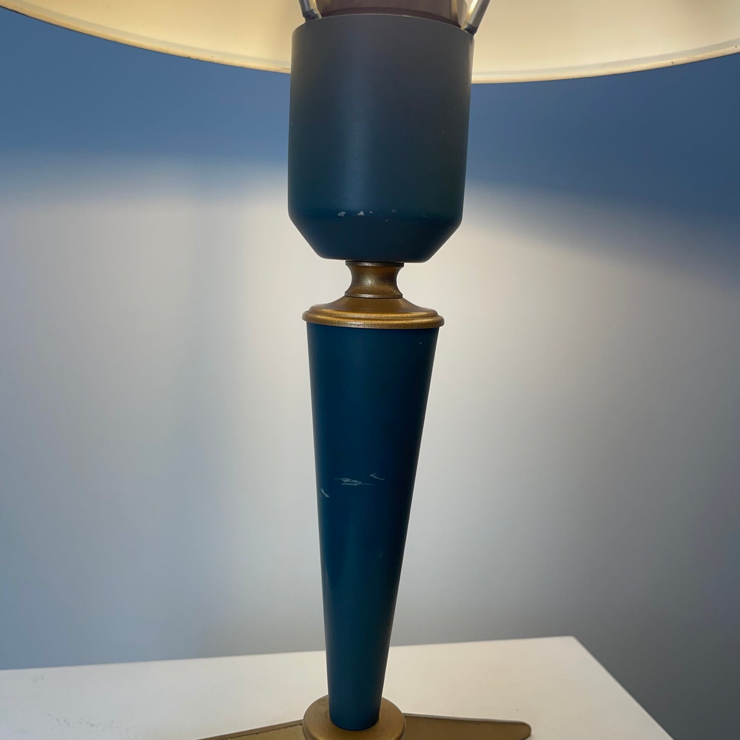 Green Bijou table lamp by Louis Kalff for Philips 1950