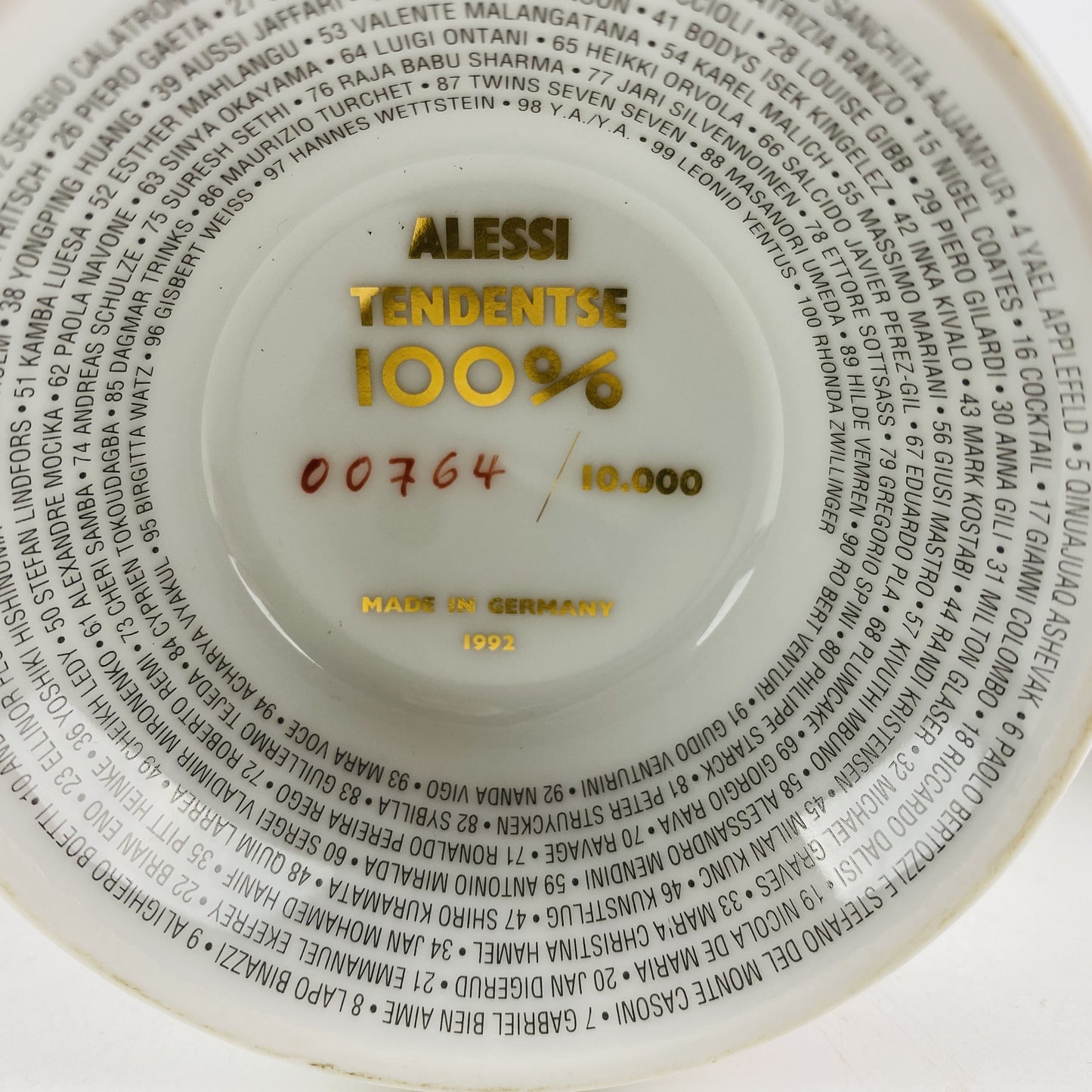 Alessi Tendentse Vase by Lapo Binazzi for Alessandro Mendini 100% Make-up series - No. 8