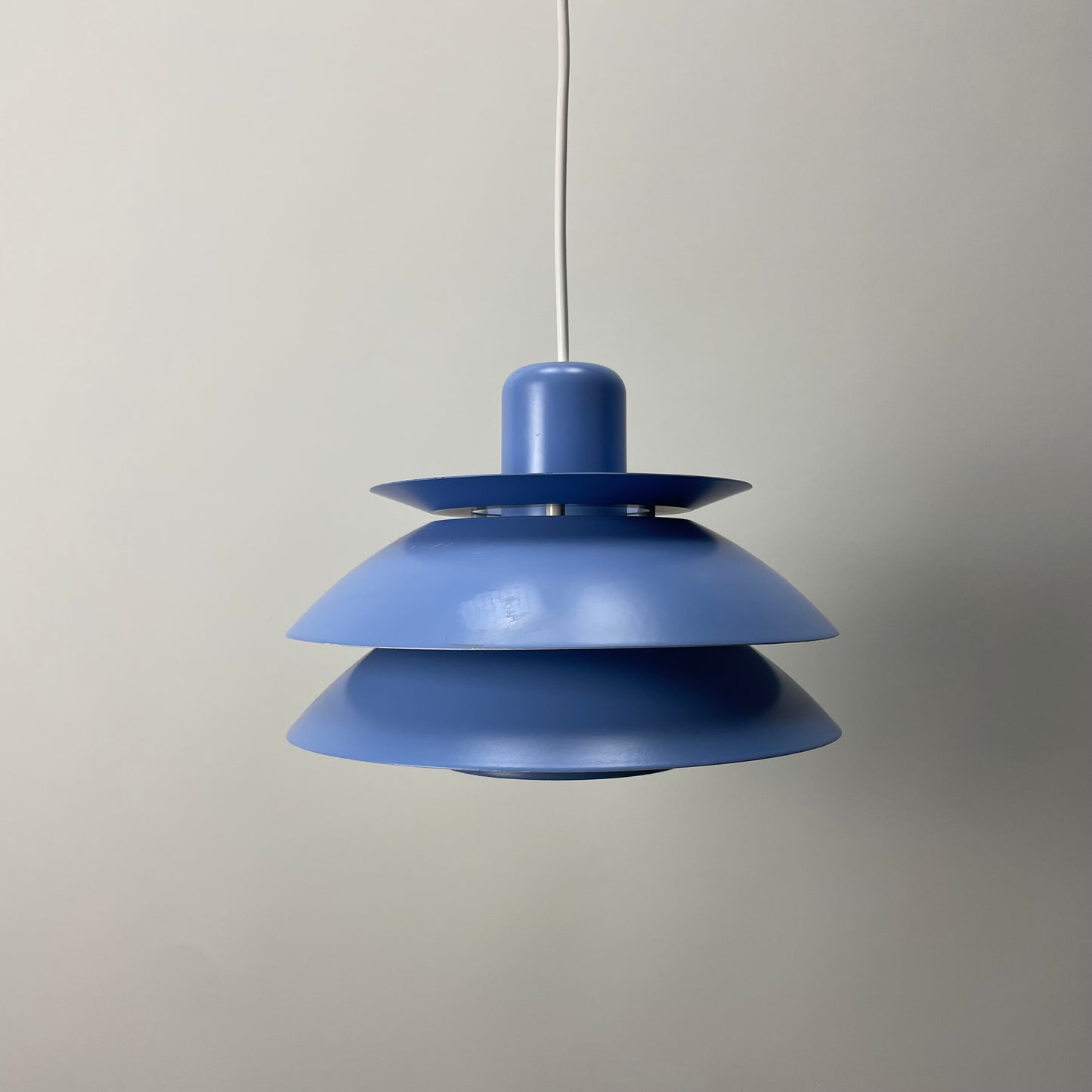 Purple metal pendant light by HORN Lighting, Denmark 1970