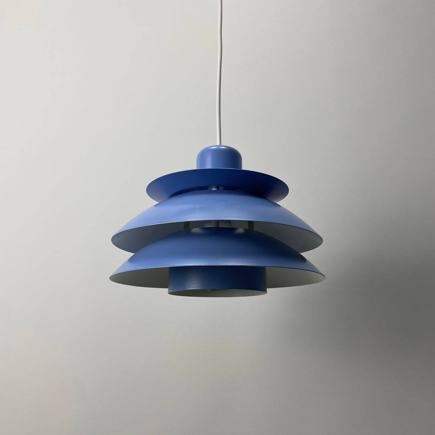 Purple metal pendant light by HORN Lighting, Denmark 1970