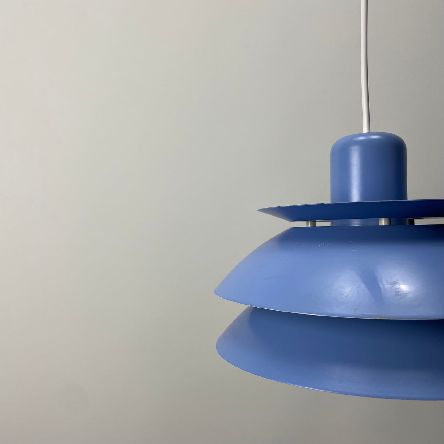 Purple metal pendant light by HORN Lighting, Denmark 1970