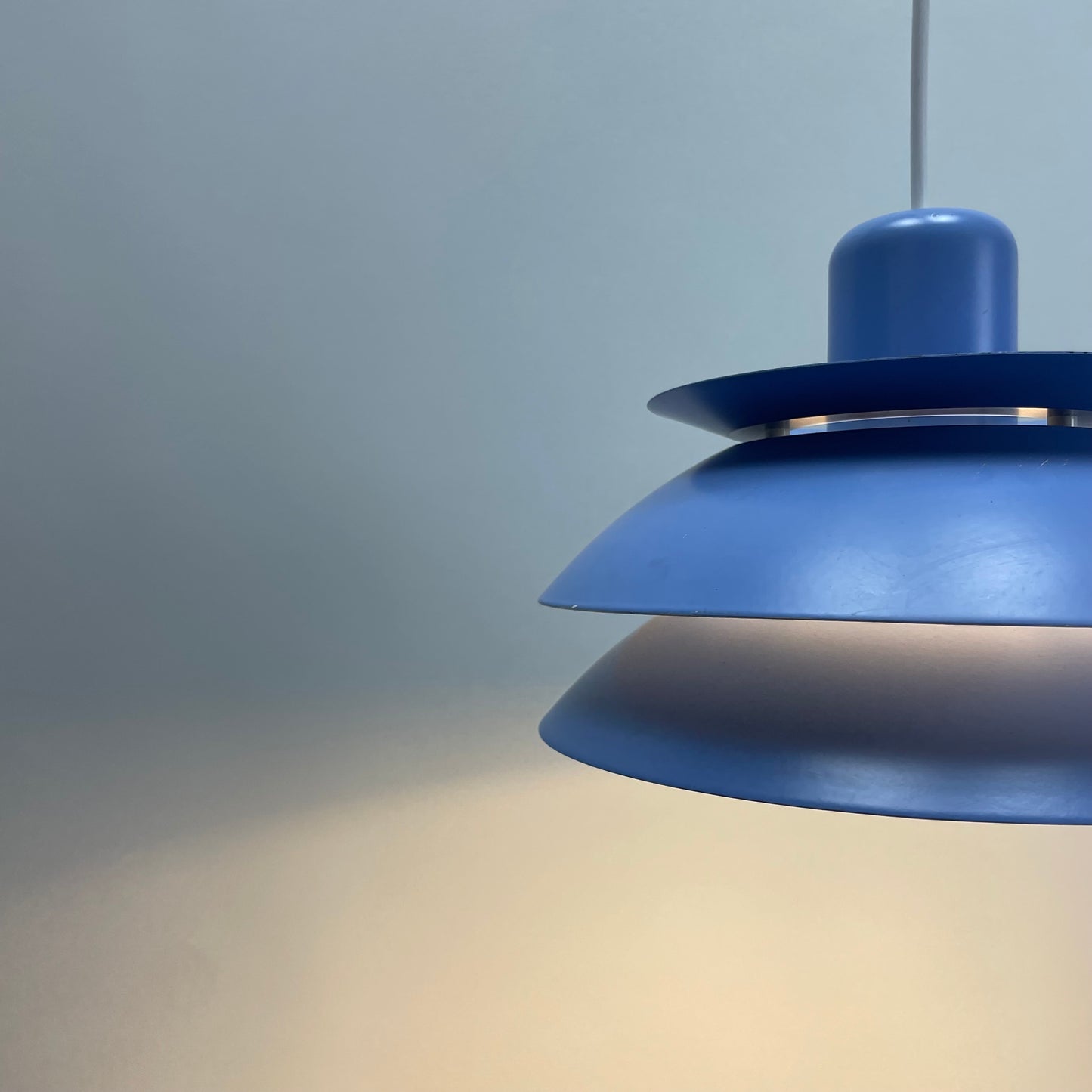 Purple metal pendant light by HORN Lighting, Denmark 1970