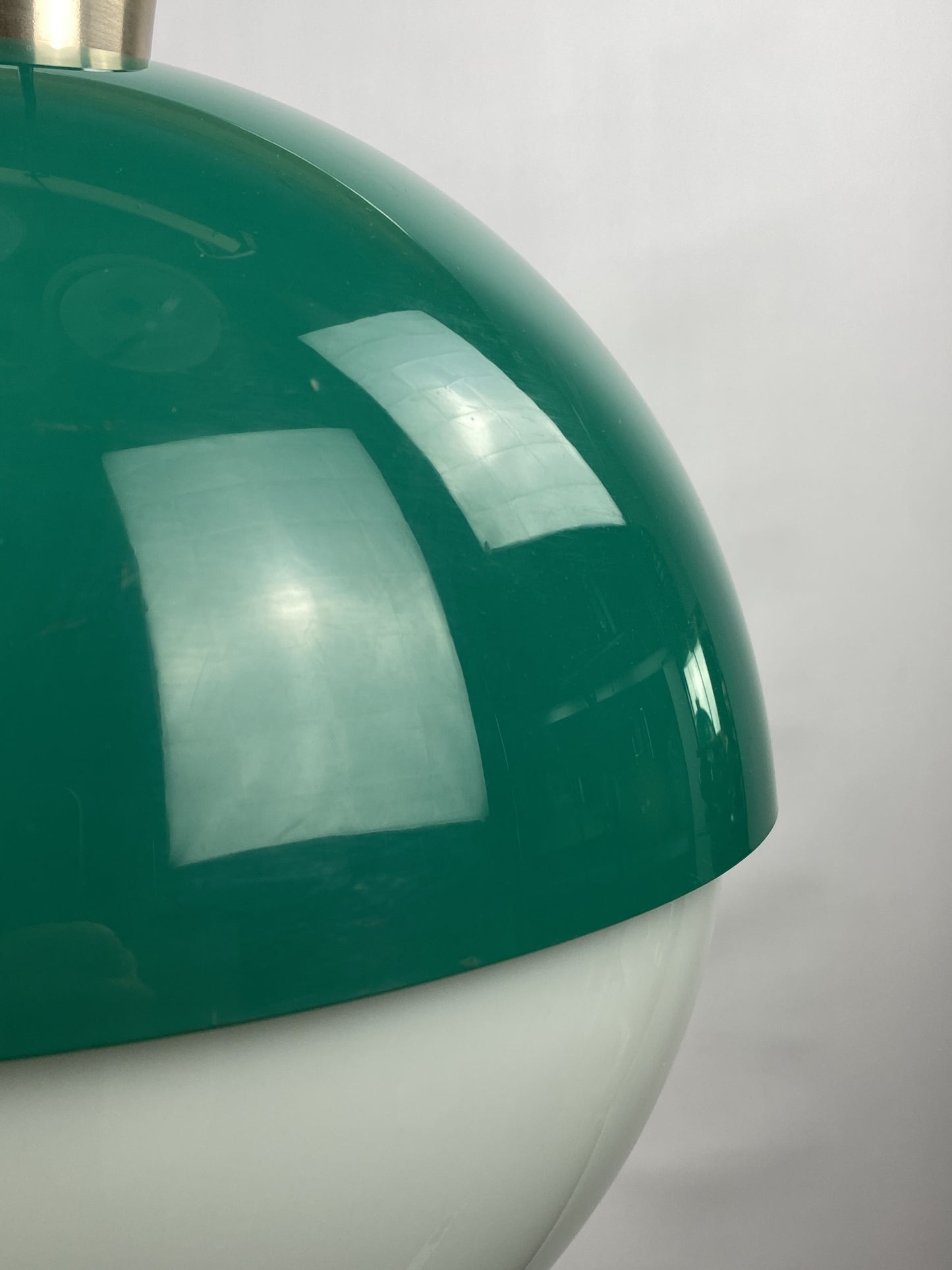 Italian space age plexiglass sphere pendant light by from 1960