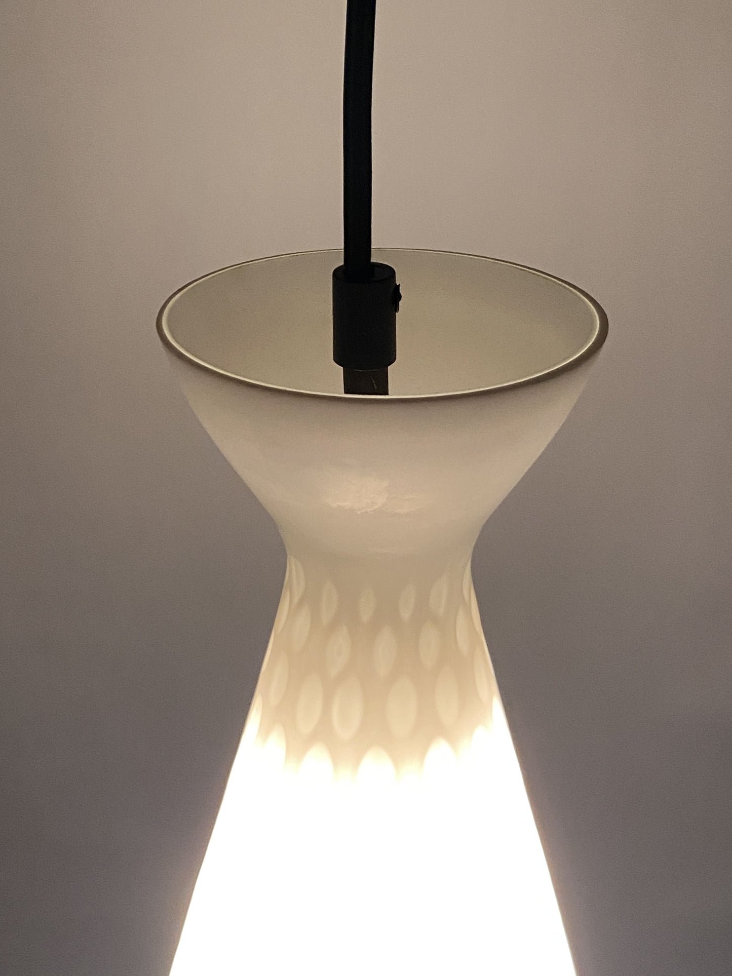 1 of 3 Glass pendant lights by Aloys Gangkofner IBIZA for Peill & Putzler 1960