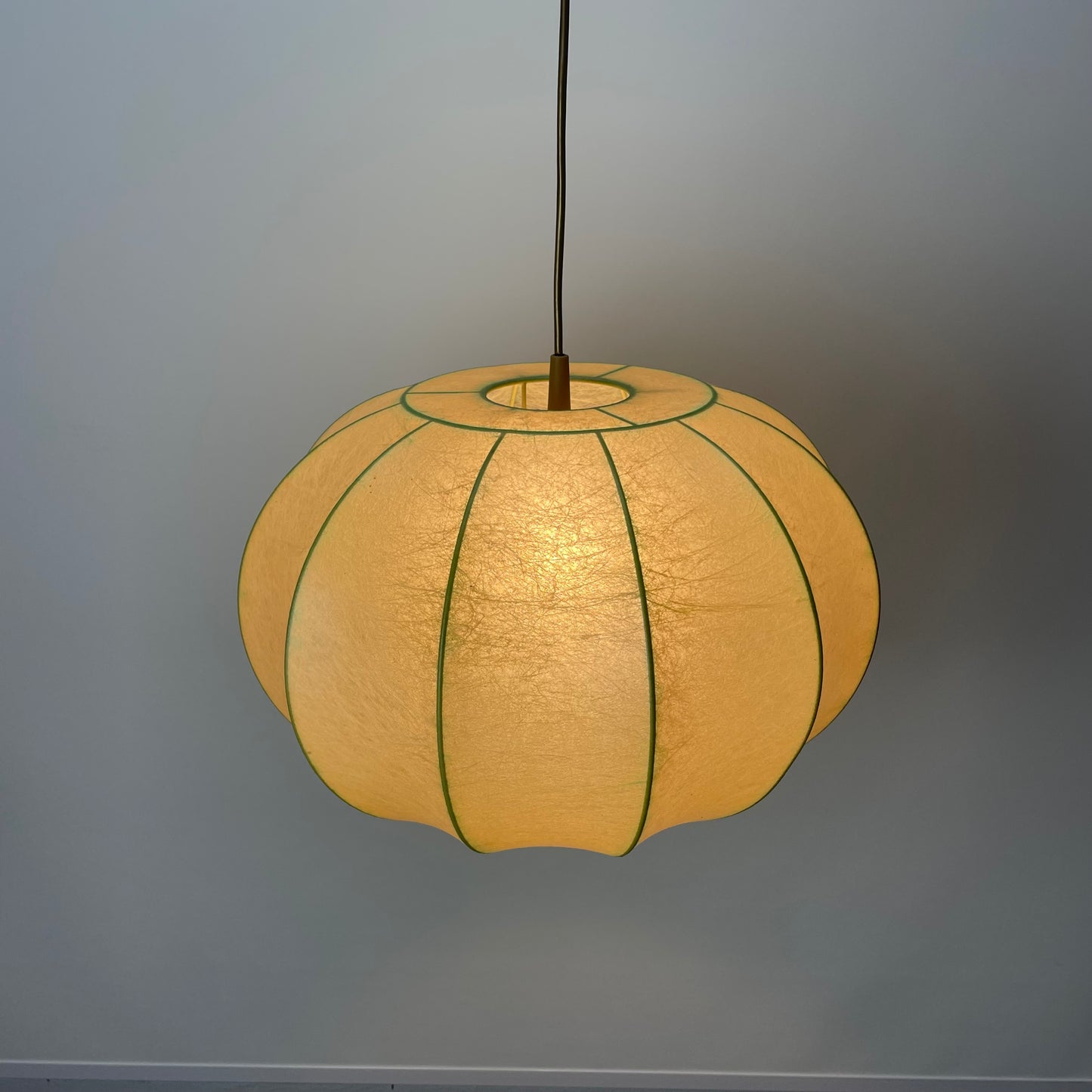 Large cocoon pendant lamp by Gimba Leuchten 1960