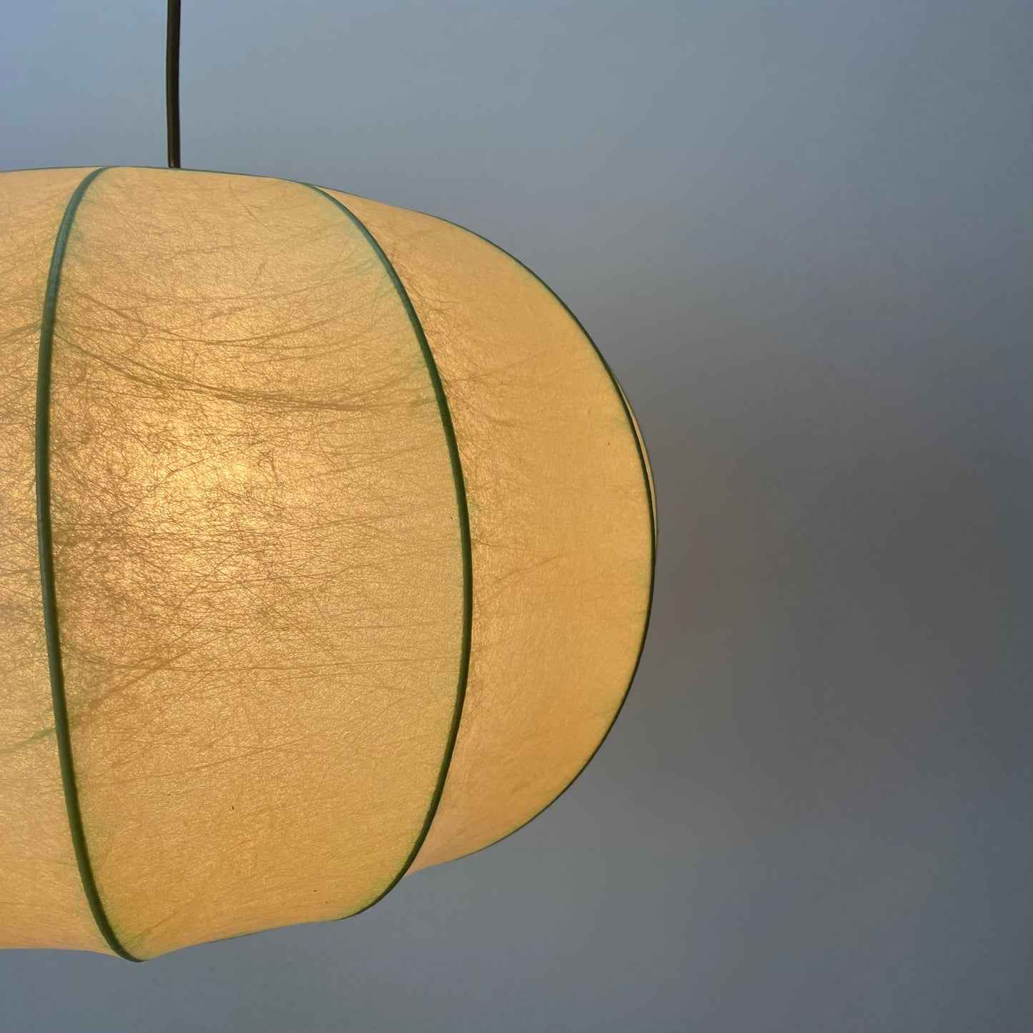 Large cocoon pendant lamp by Gimba Leuchten 1960