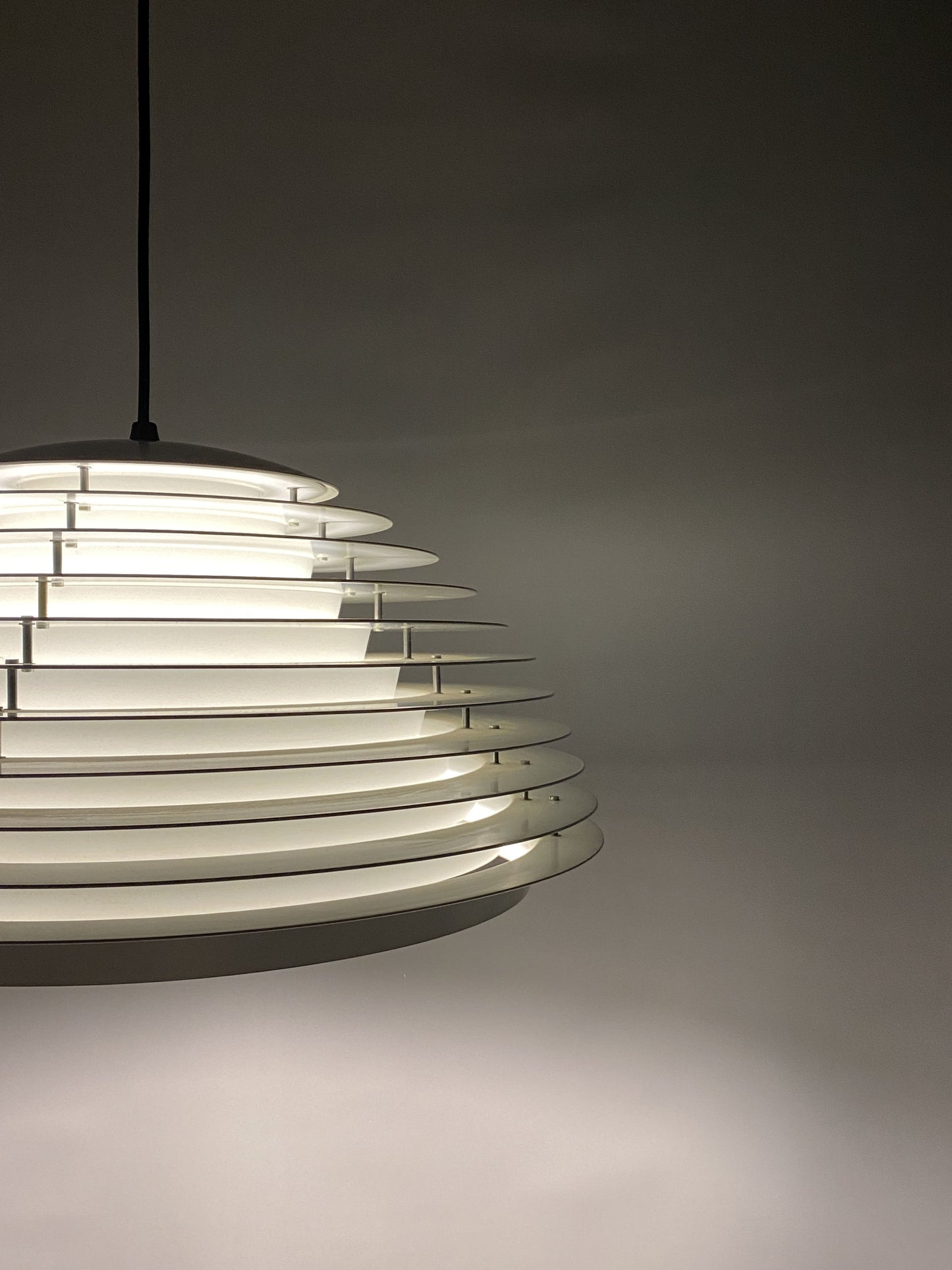 Pendant lamp by Jon Olafsson & P.B. Lutherson Hekla for Fog & Mørup, Denmark