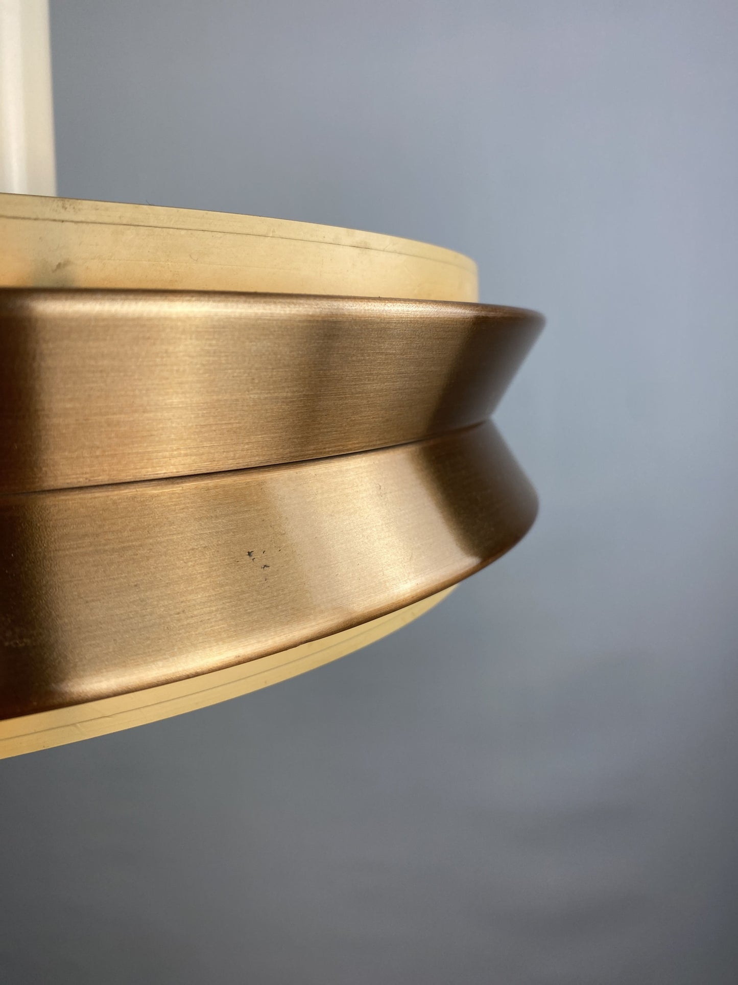 German UFO pendant light made by VEB Metalldrücker Halle from DDR