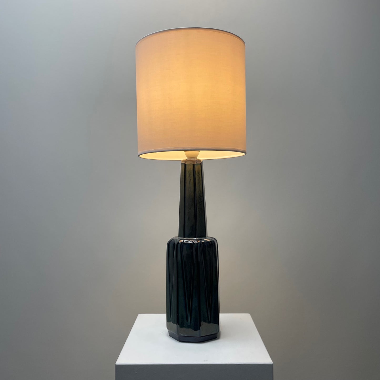 Large ceramic table lamp 1033 by Søholm Denmark Stentoj 1960