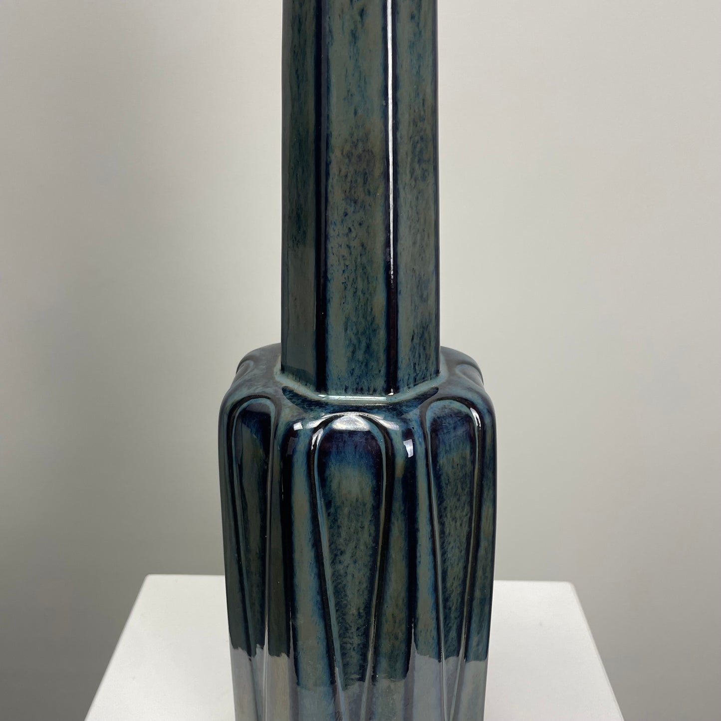 Large ceramic table lamp 1033 by Søholm Denmark Stentoj 1960