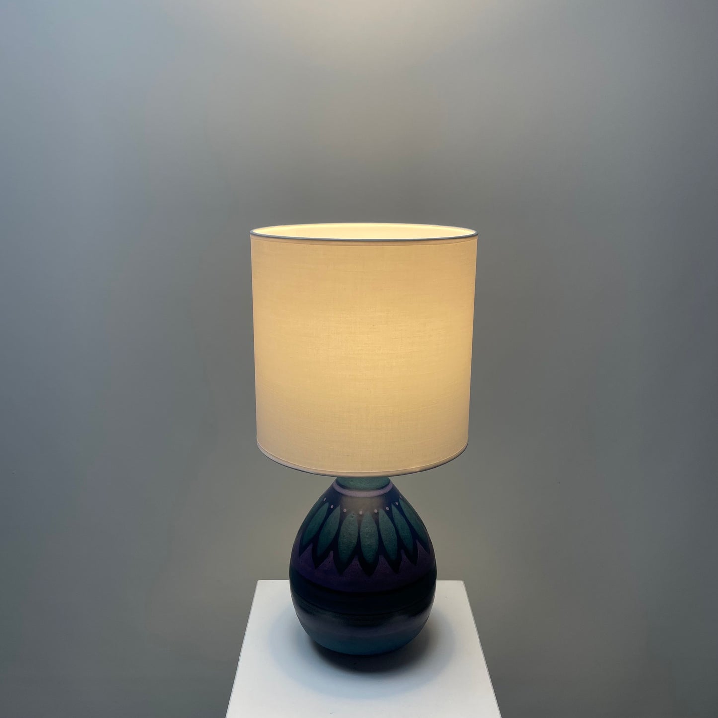Kupfermühle Keramik table lamp Viola 1960