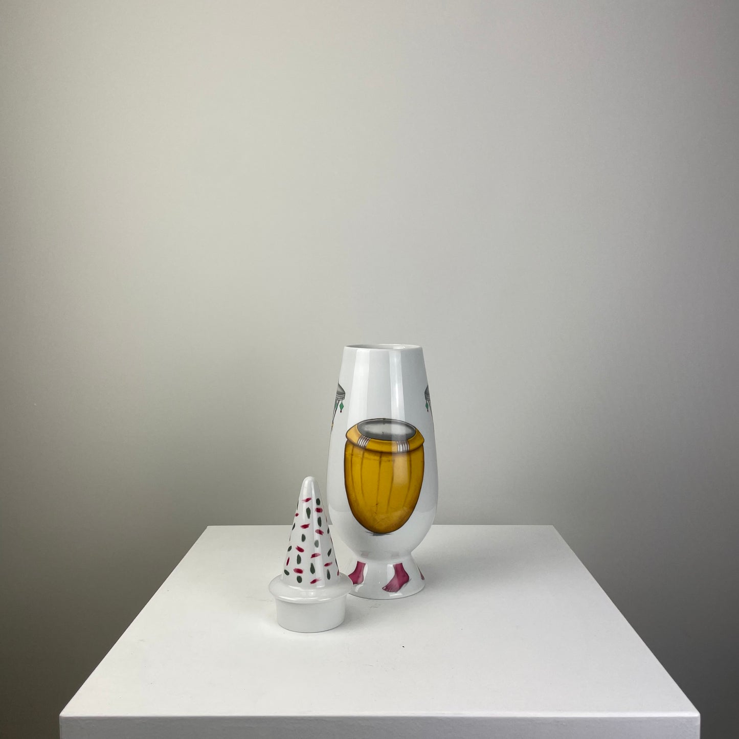 Alessi Tendentse Vase by Cyprien Tokoudagba for Alessandro Mendini 100% Make-up series - No. 84