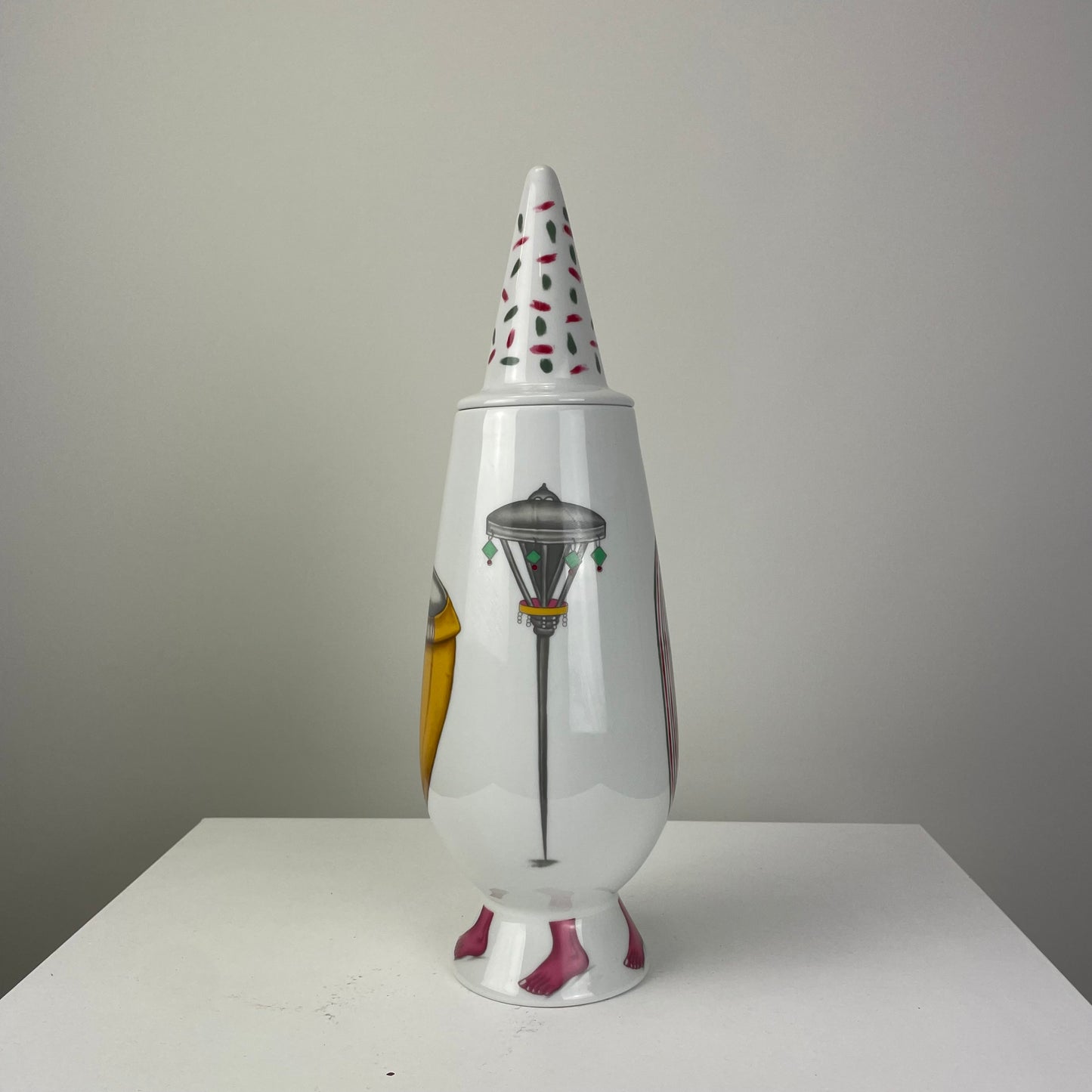 Alessi Tendentse Vase by Cyprien Tokoudagba for Alessandro Mendini 100% Make-up series - No. 84