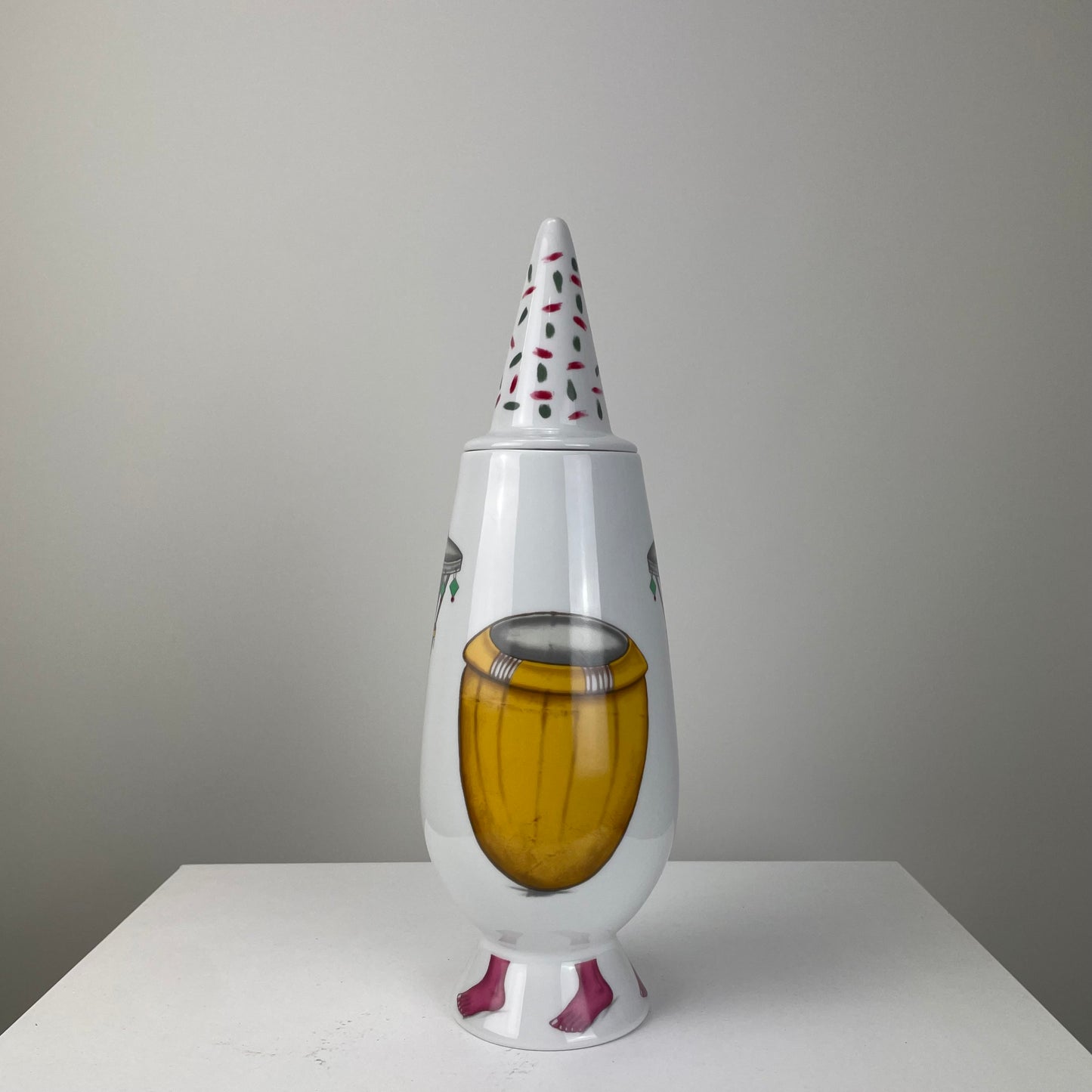 Alessi Tendentse Vase by Cyprien Tokoudagba for Alessandro Mendini 100% Make-up series - No. 84