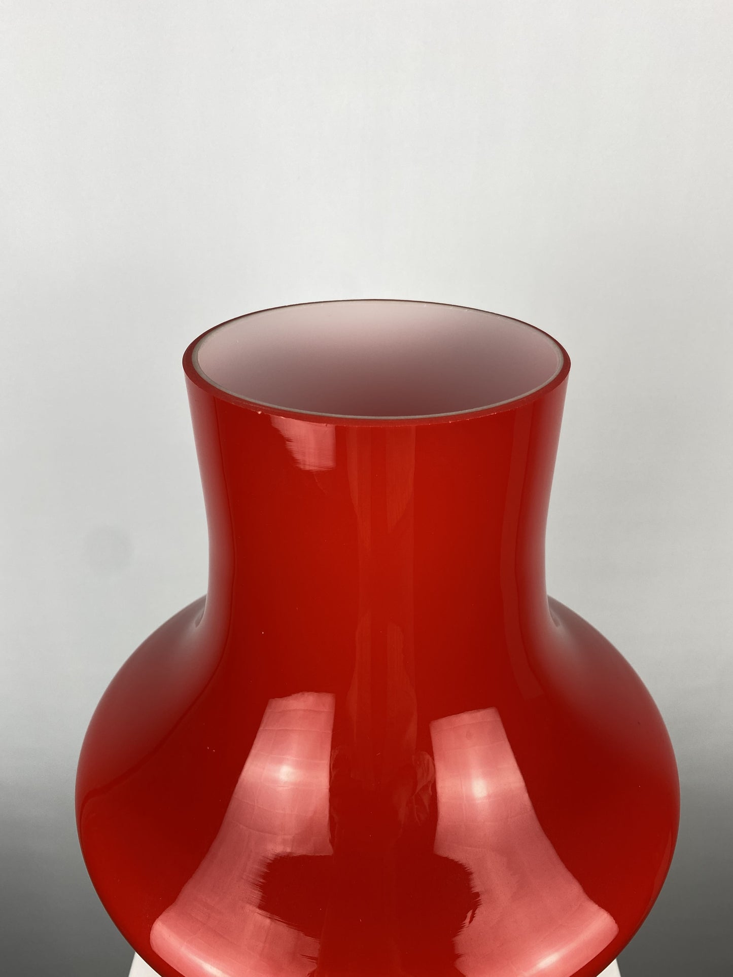 Mid-century cherry red table lamp by Stefan Tabery for Opp Jihlava 1960