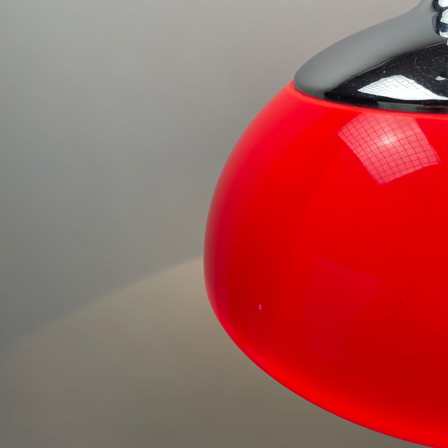 Red space age pendant light by Cosack Leuchten 1970