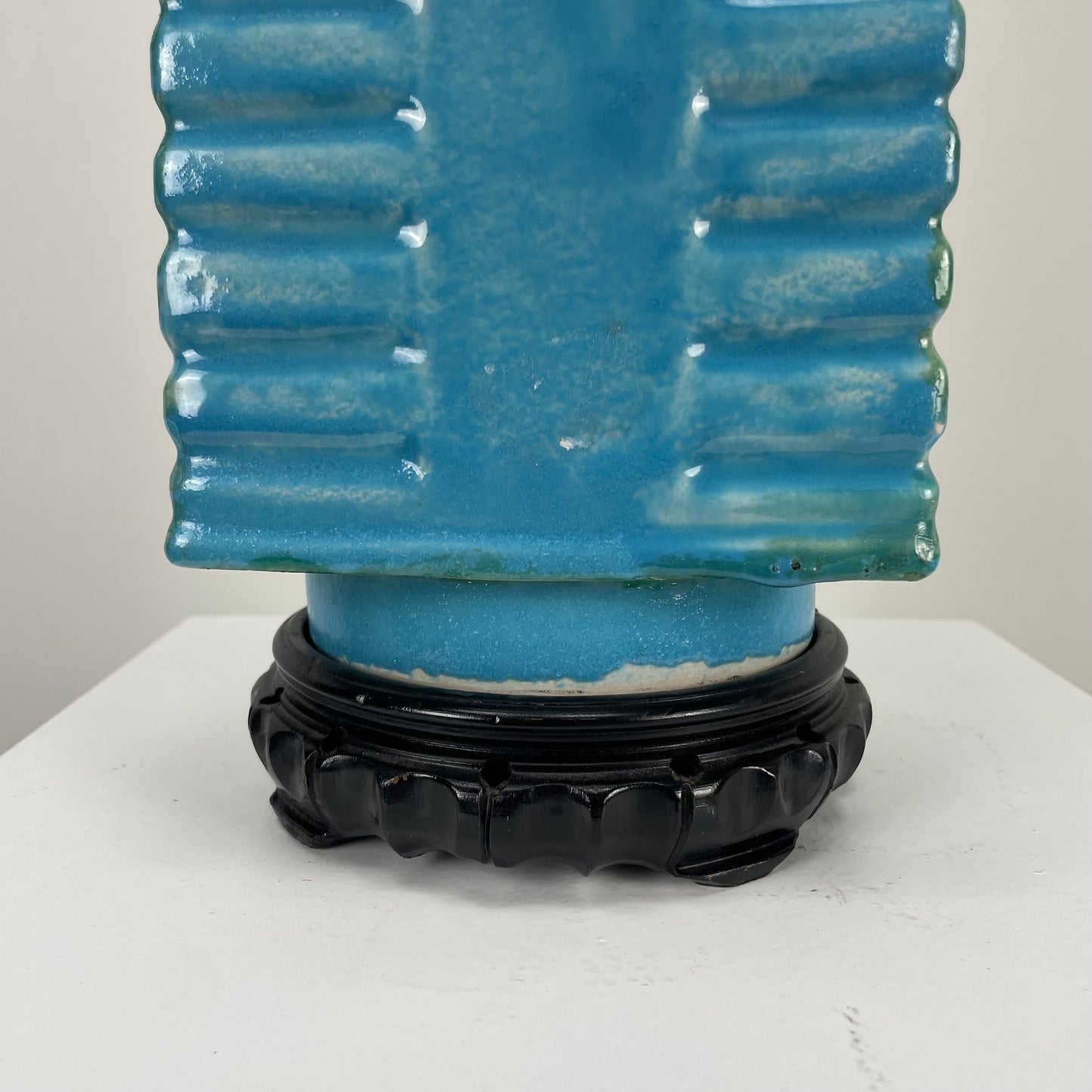 Chinese Cong ceramic table lamp from the early 20th century