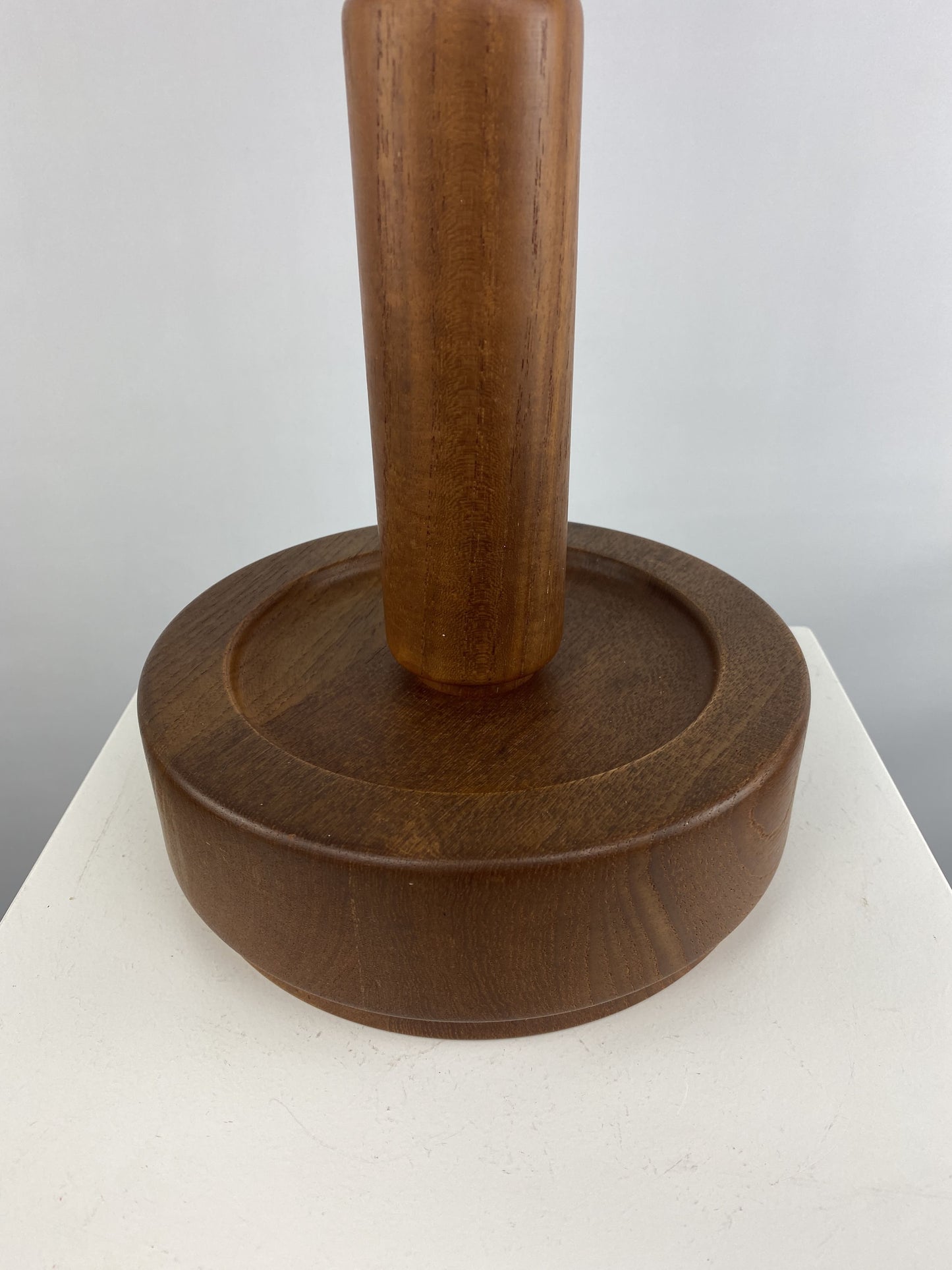 Danish teak wooden table lamp by Dyrlund from the 1960's