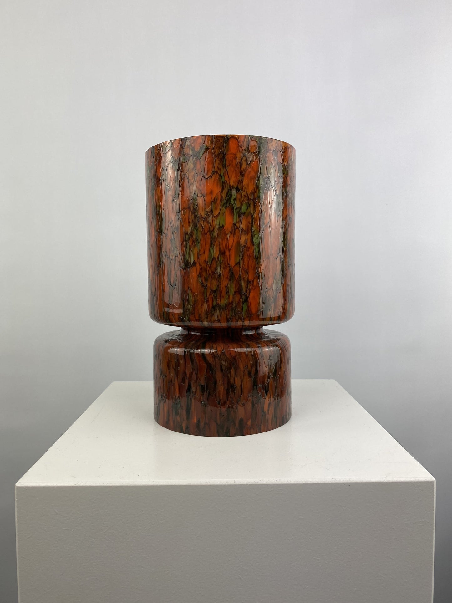 Rare mosaic style glass Peill and Putzler table lamp 1970