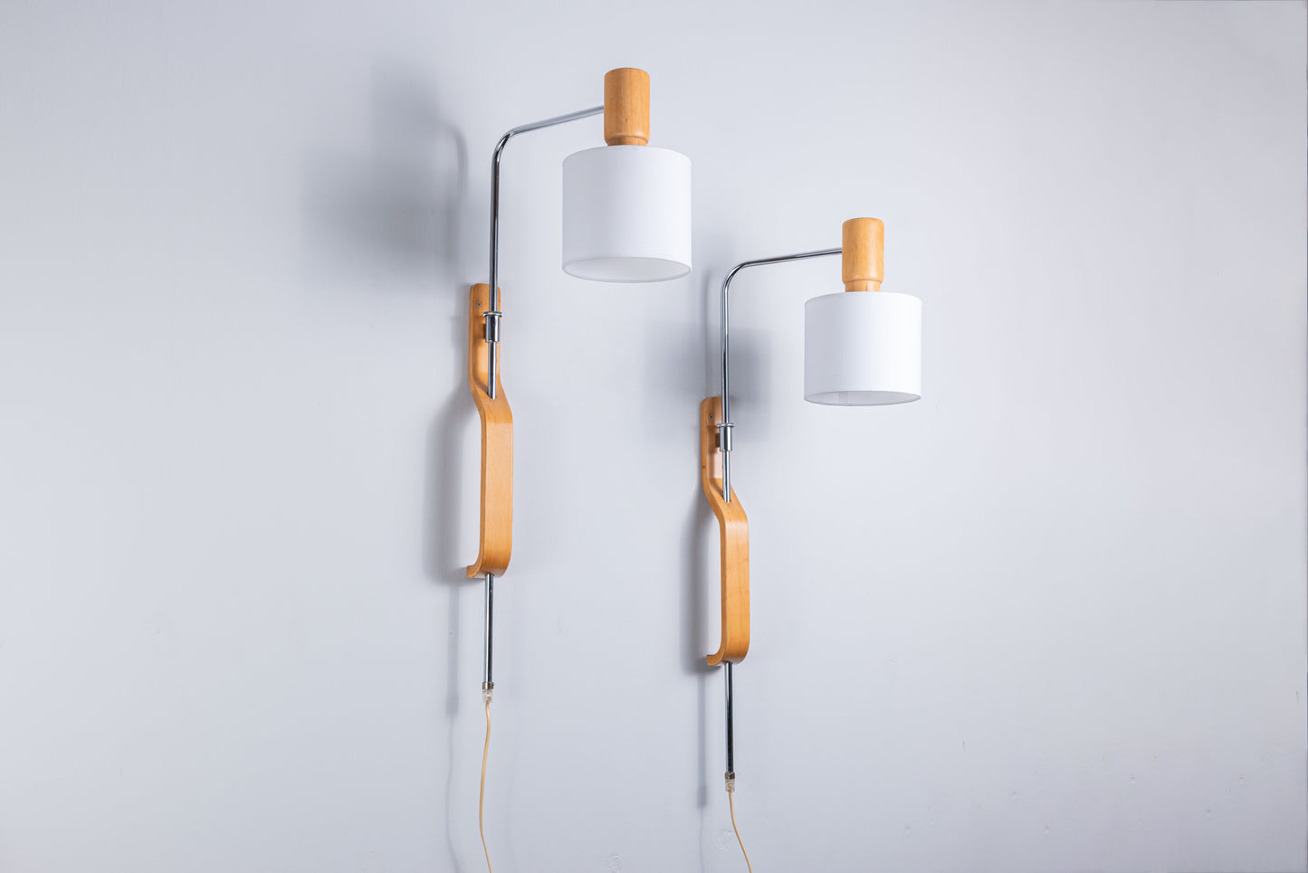 Rare pair of large wall lamps designed by Lars Bessfelt for Atelje Lyktan 1979