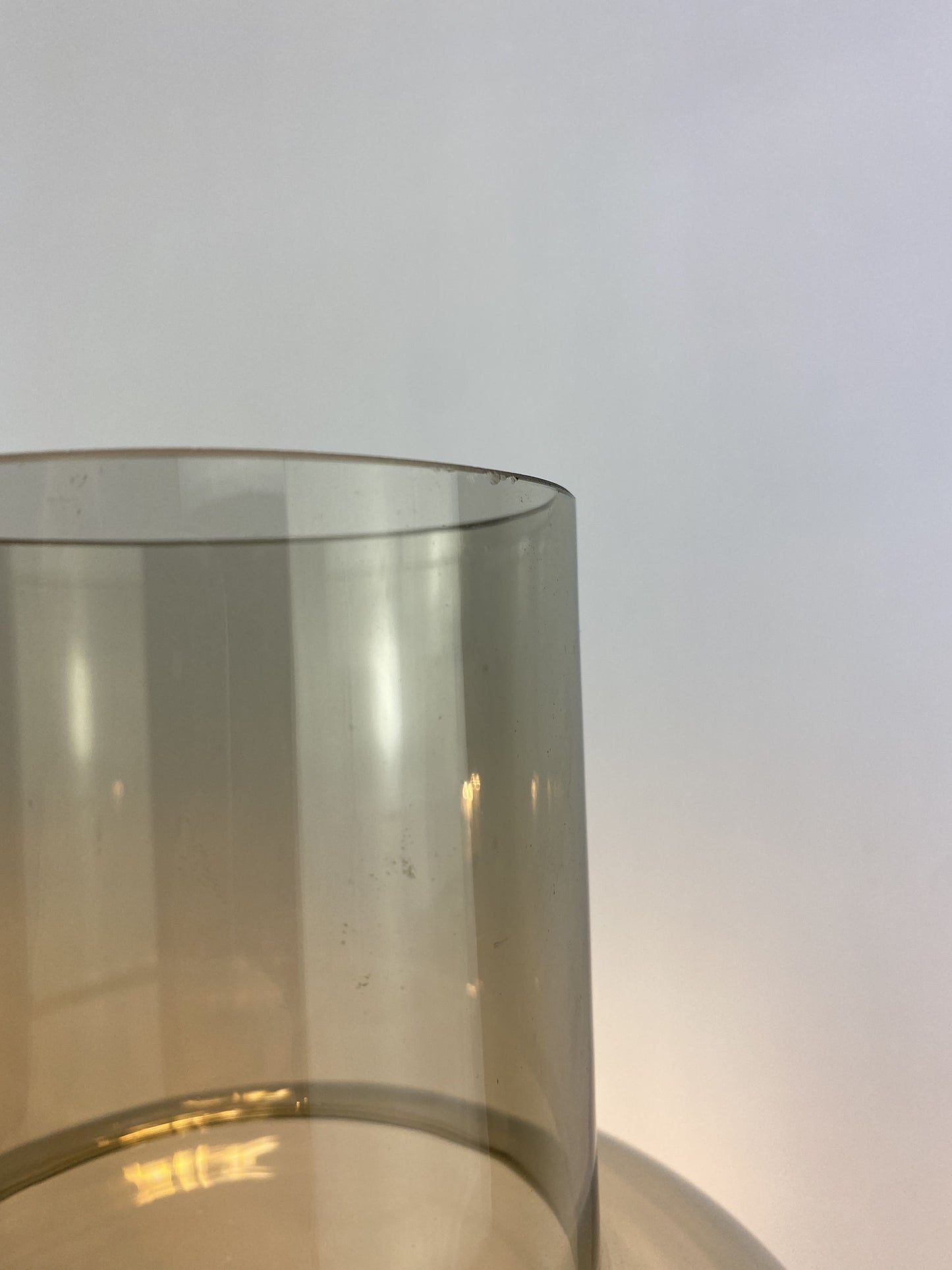 Pair of Smoked glass table lamps by Nettelhoff Leuchten from the 1970's