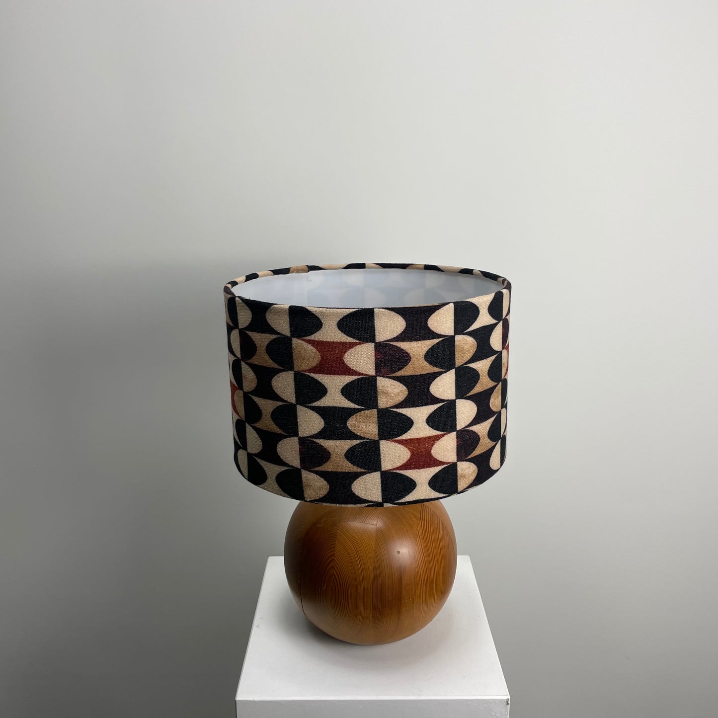 Danish teak wooden table lamp 1960