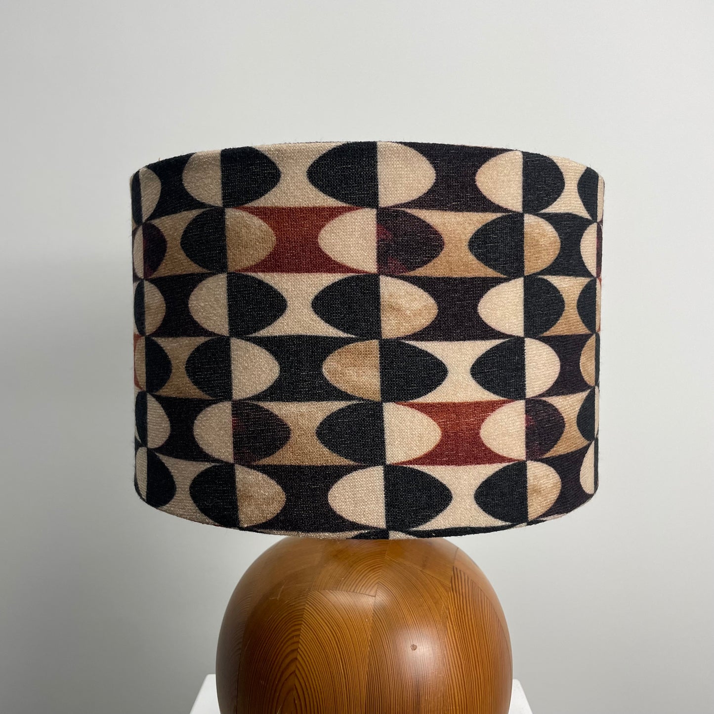 Danish teak wooden table lamp 1960