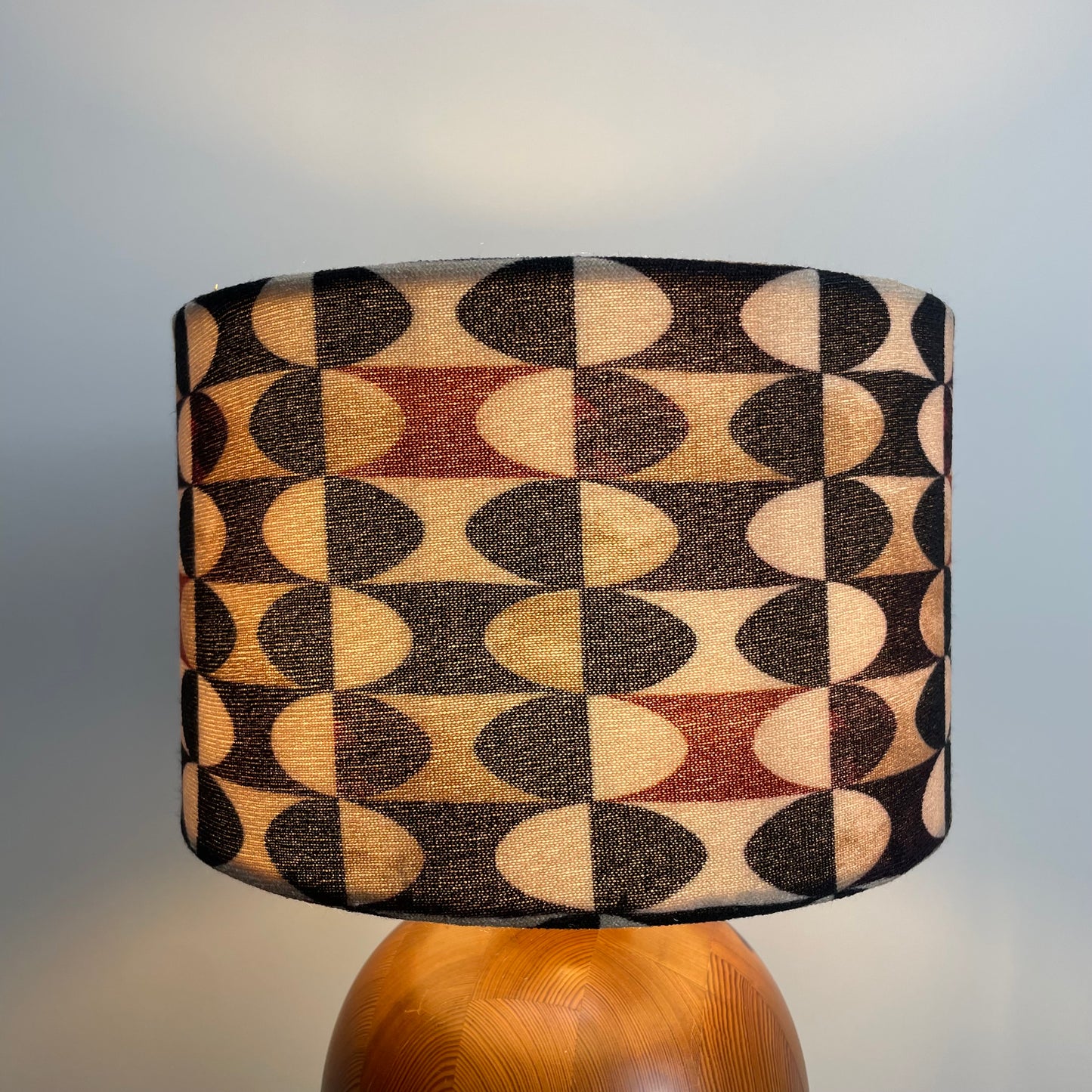 Danish teak wooden table lamp 1960
