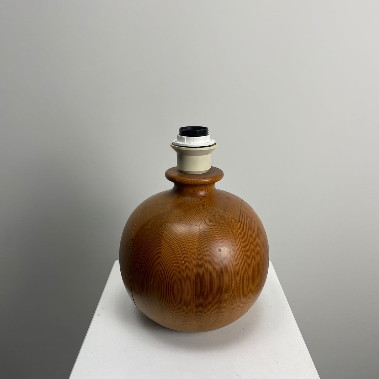 Danish teak wooden table lamp 1960