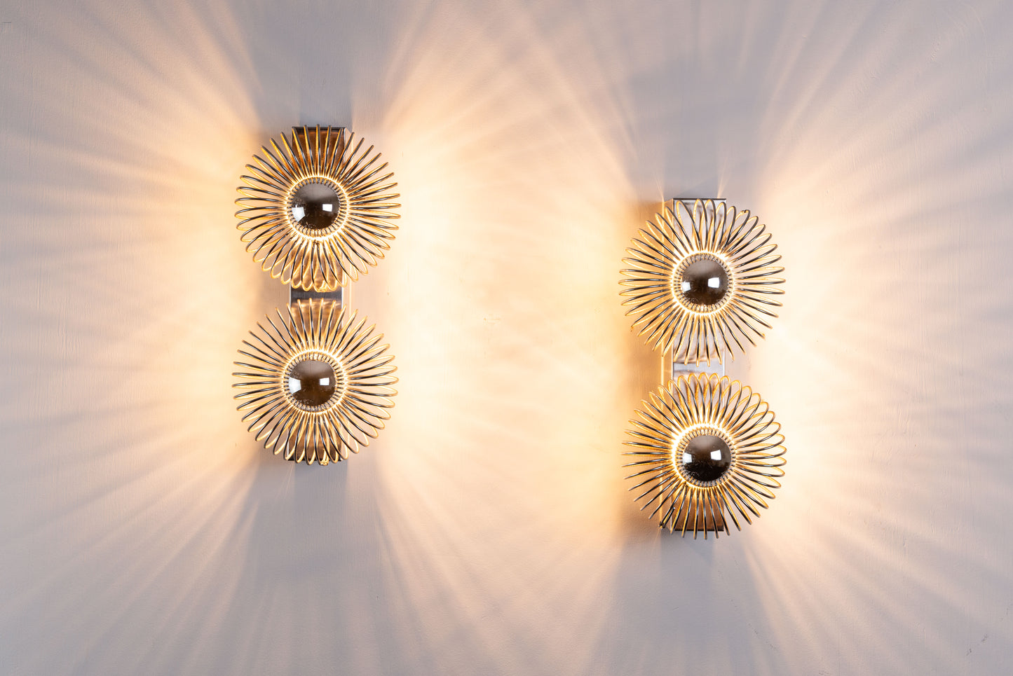 Pair of wall lamps by Philippe Rogier for Oxar France 1970