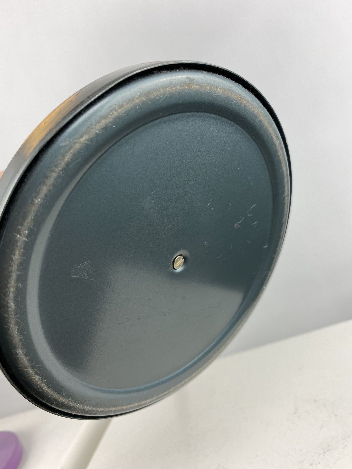 Grey/blue Anvia desk lights designed by J. Hoogervorst in 1960