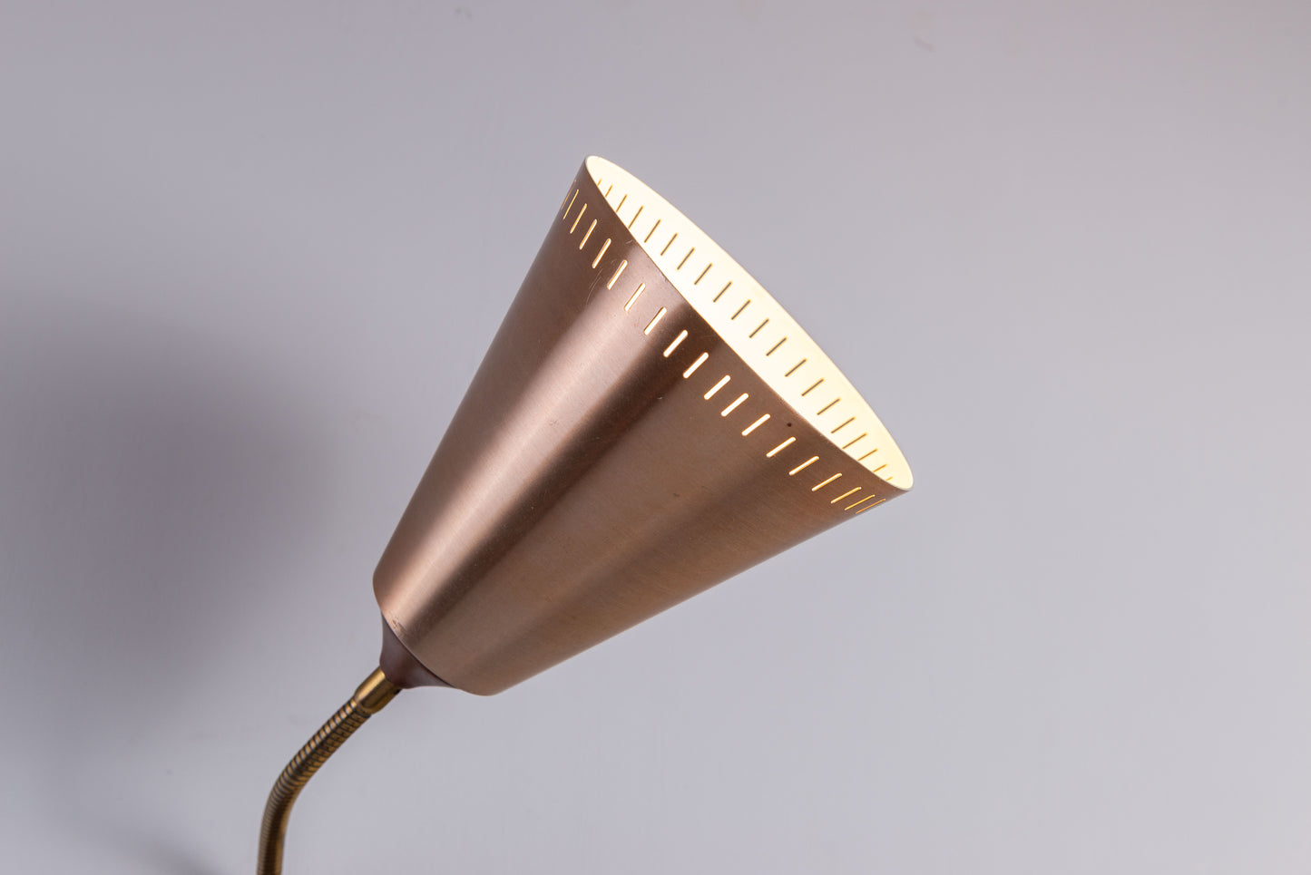 Pair of Swedish adjustable bronze colored wall lamps 1960