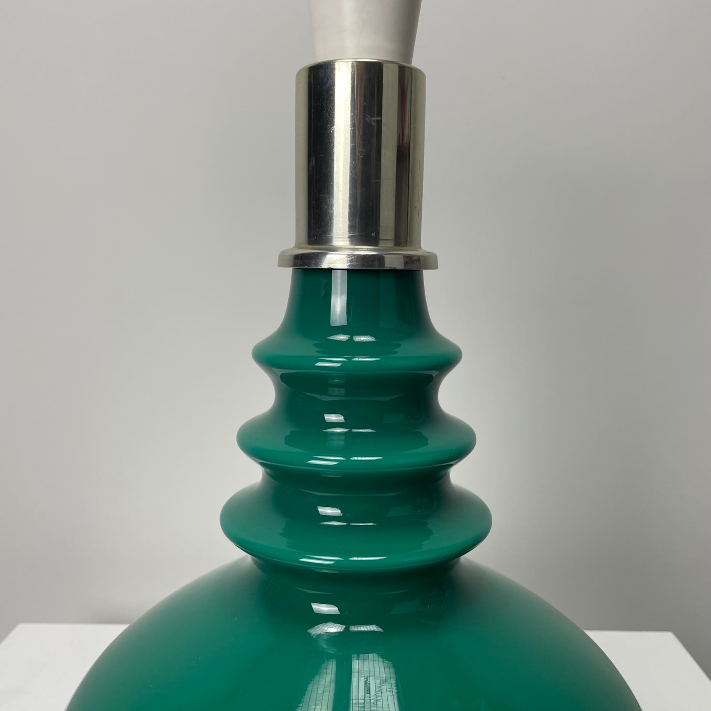 Galaxy green table lamp by Peill & Putzler 1960