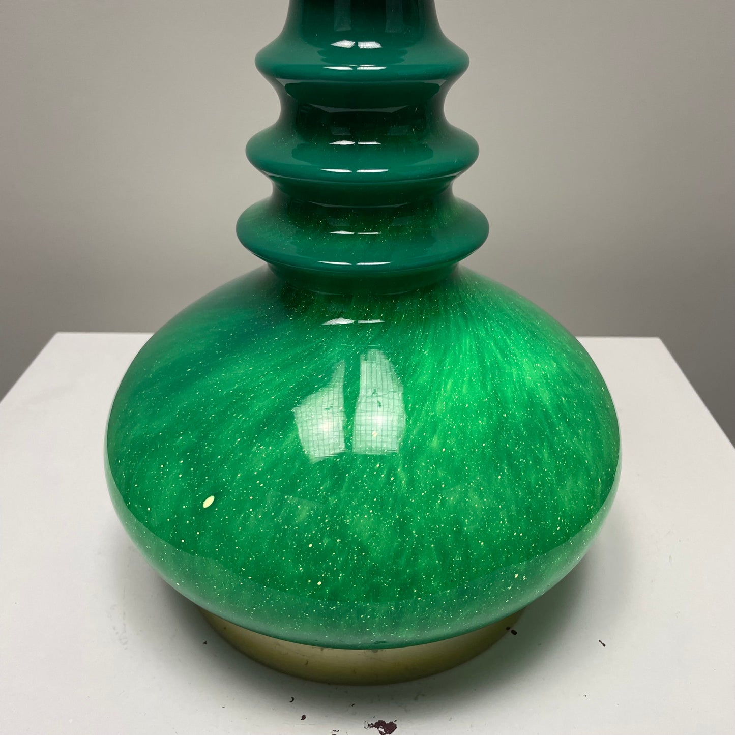 Galaxy green table lamp by Peill & Putzler 1960