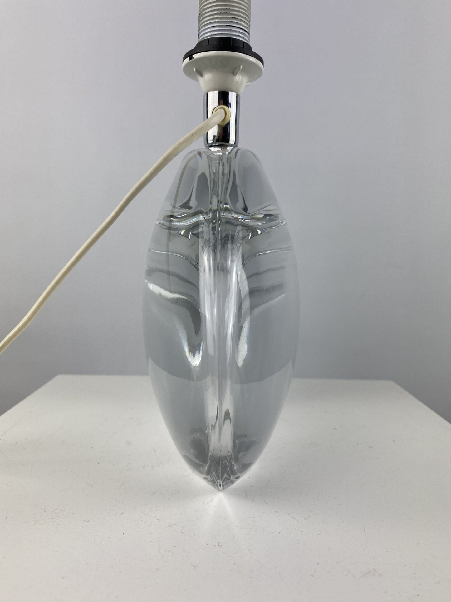 Rare glass table lamp by Peill And Putzler from 1980