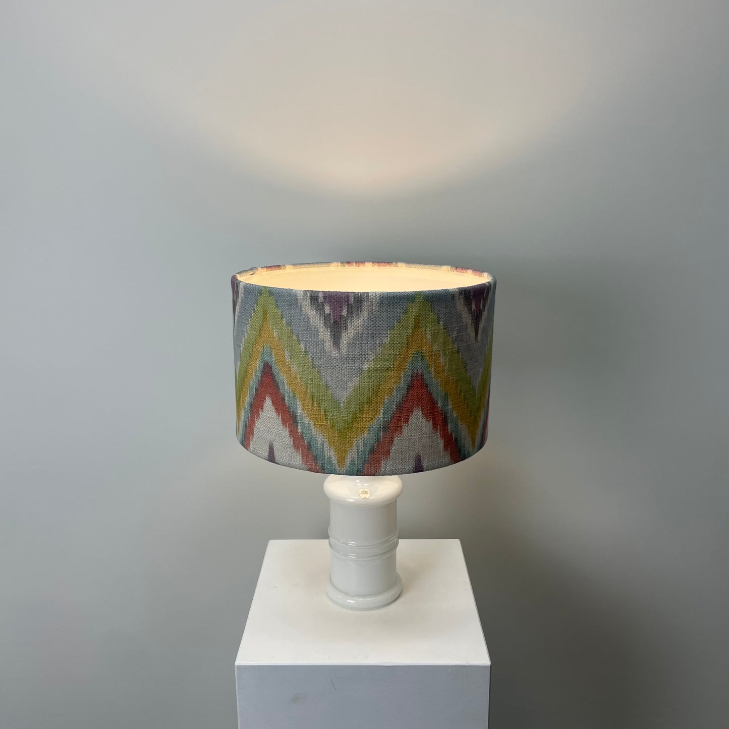 Pair of white glass Holmegaard table lamps 1970
