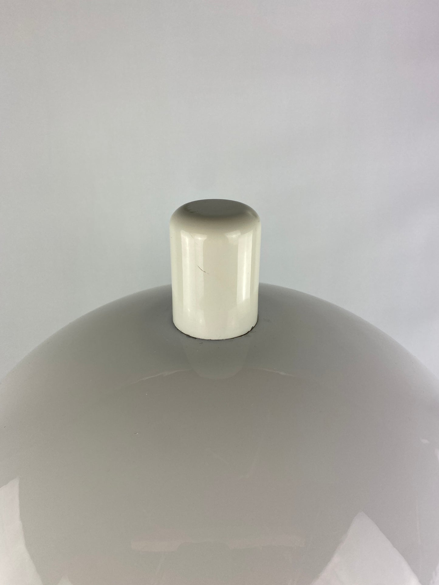 Large mid-century fully white acrylic mushroom table lamp XL, 1970