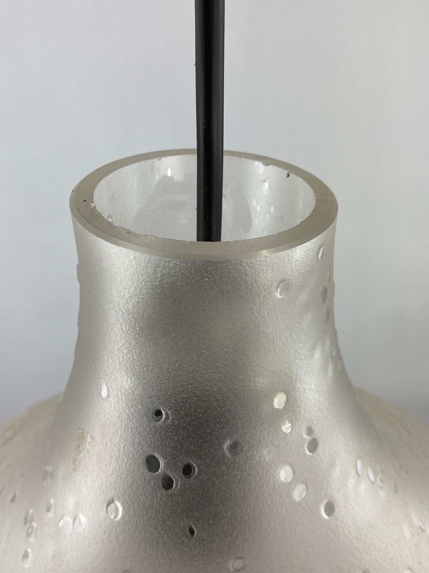 Droplet shaped large pendant light 'Patmos' by Horst Tüselmann for Peill & Putzler