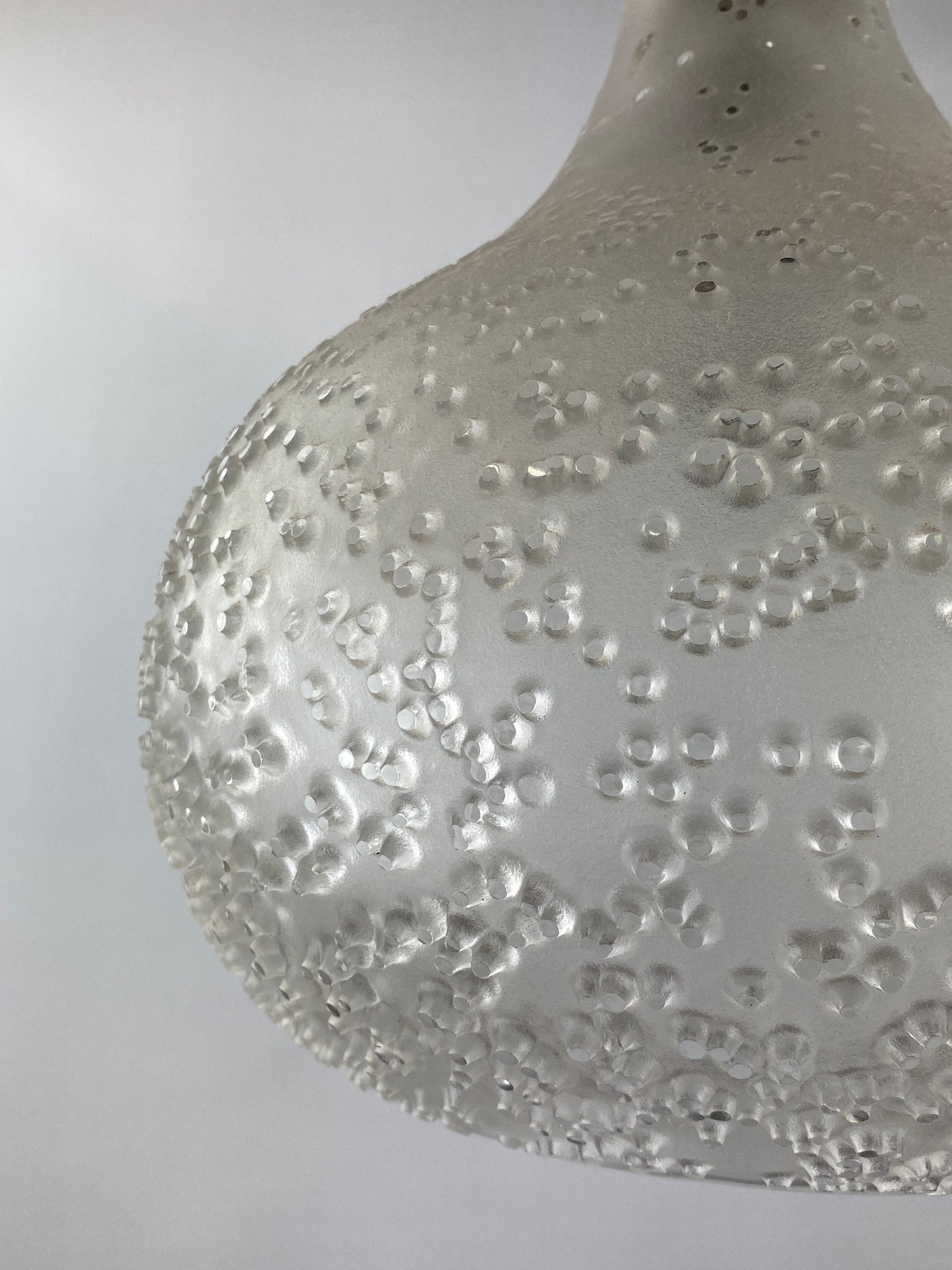 Droplet shaped large pendant light 'Patmos' by Horst Tüselmann for Peill & Putzler