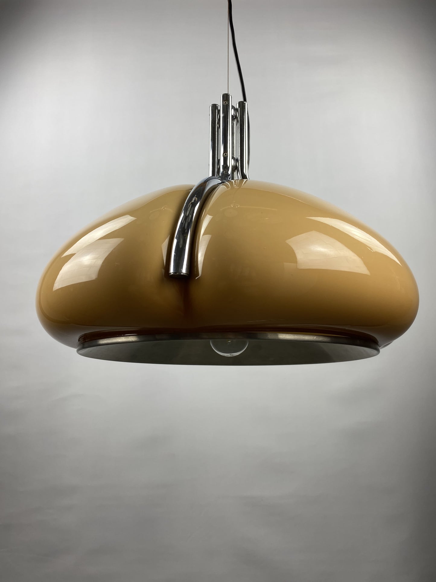 Brown Quadrifoglio pendant lamp designed by Harvey Guzzini for Meblo