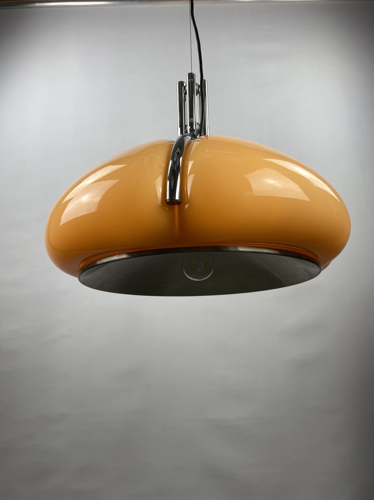 Brown Quadrifoglio pendant lamp designed by Harvey Guzzini for Meblo