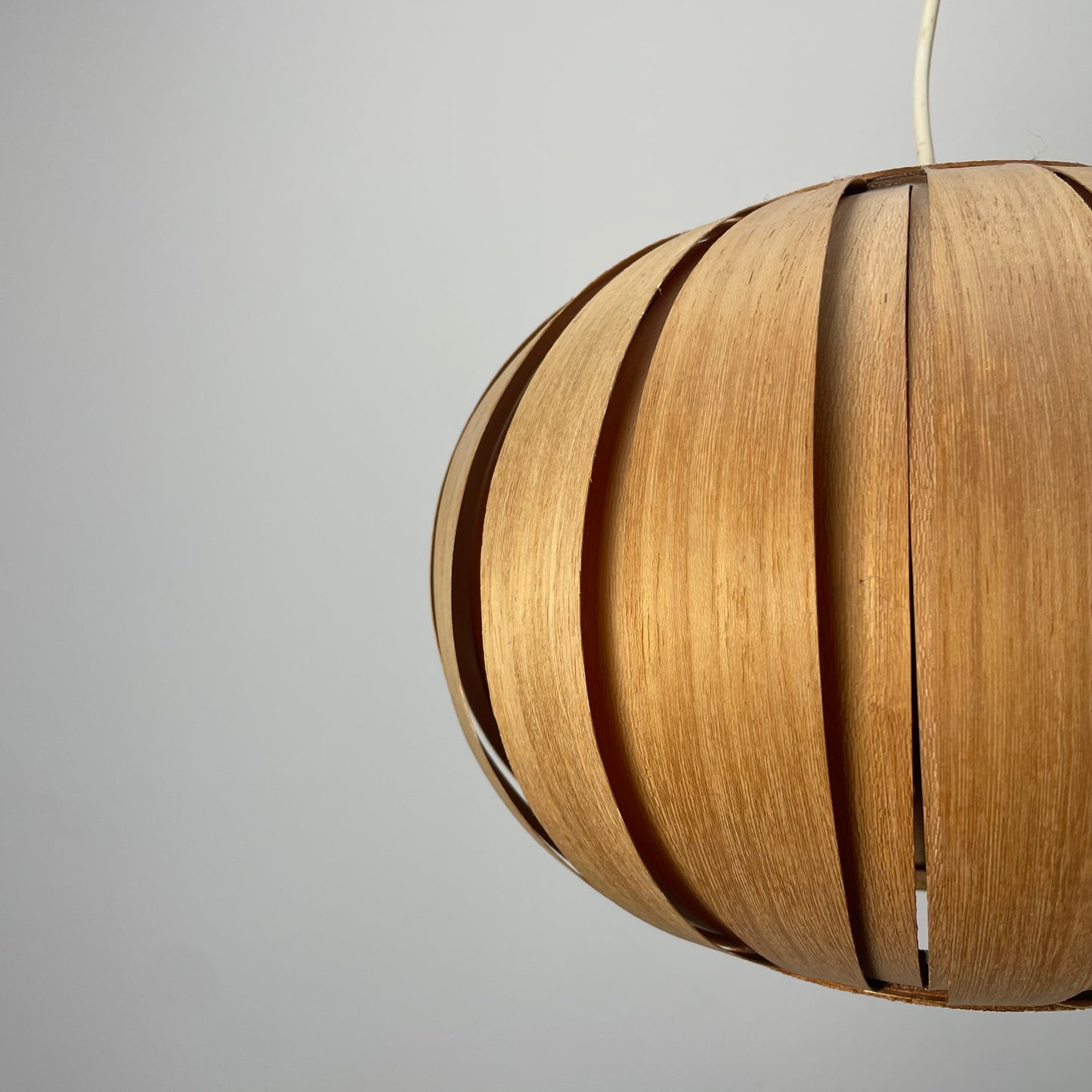 Bamboo globe pendant lamp 1960