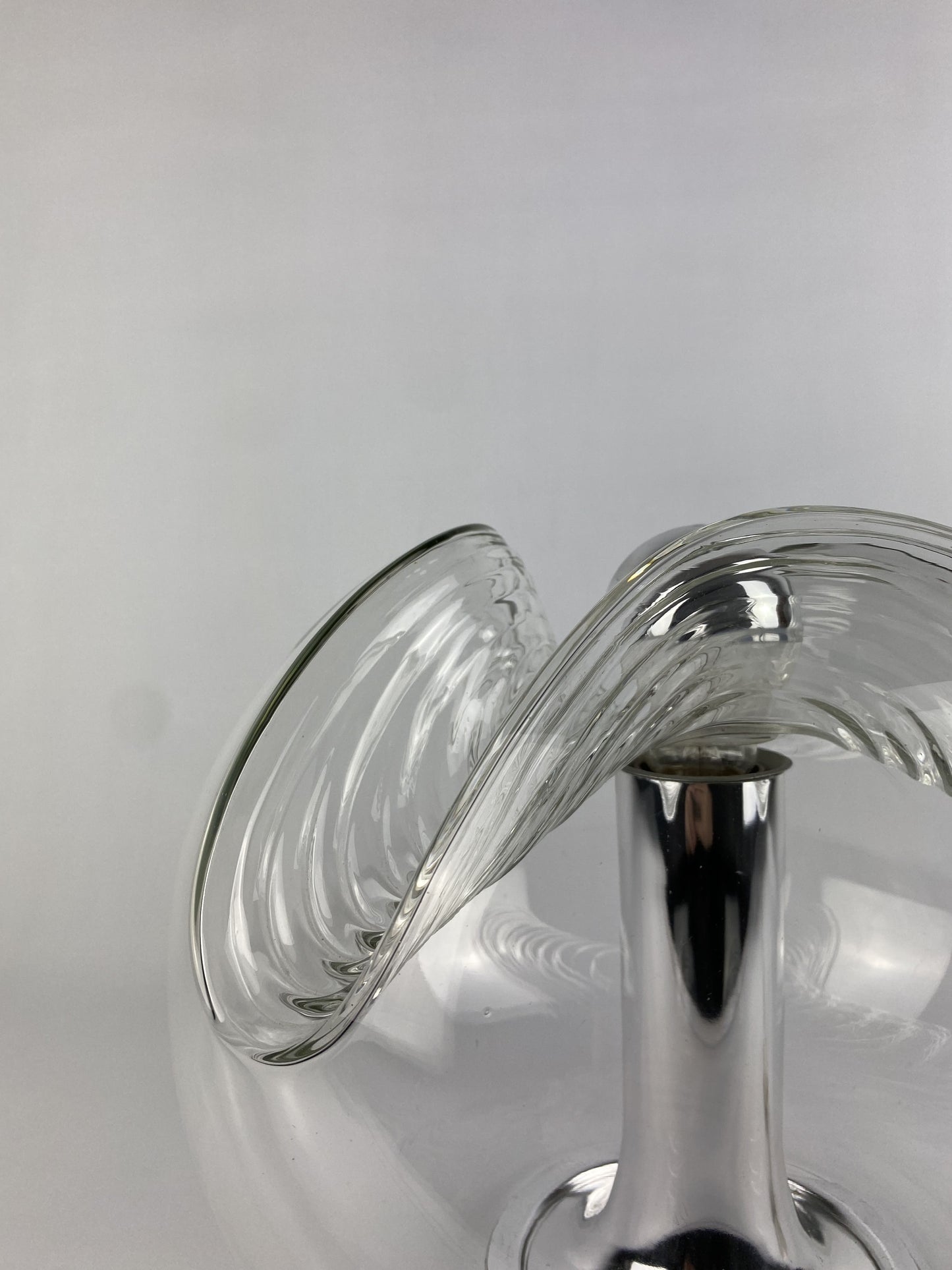 Large glass table lamp Futura by Peill and Putzler XL 1960