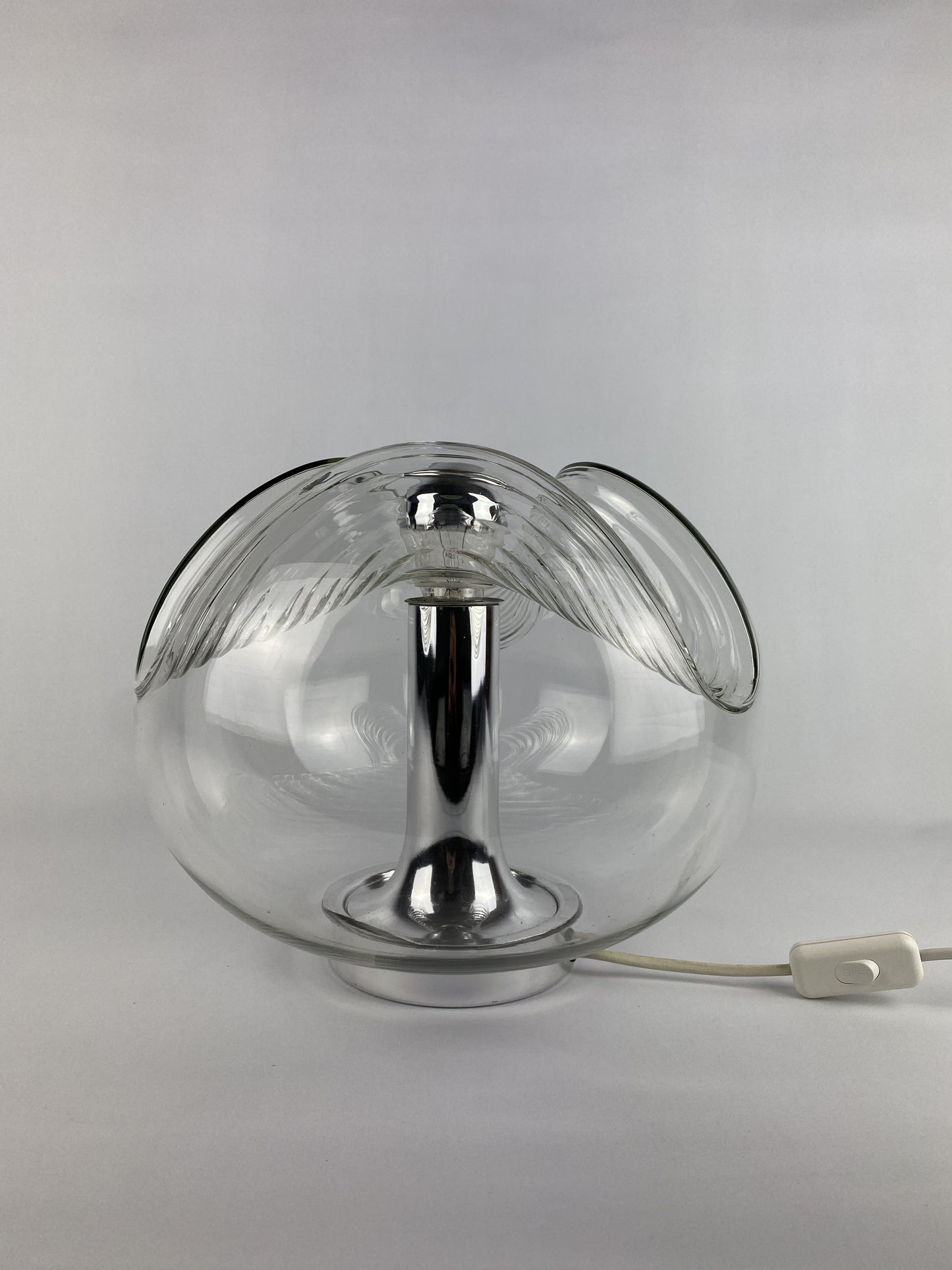 Large glass table lamp Futura by Peill and Putzler XL 1960