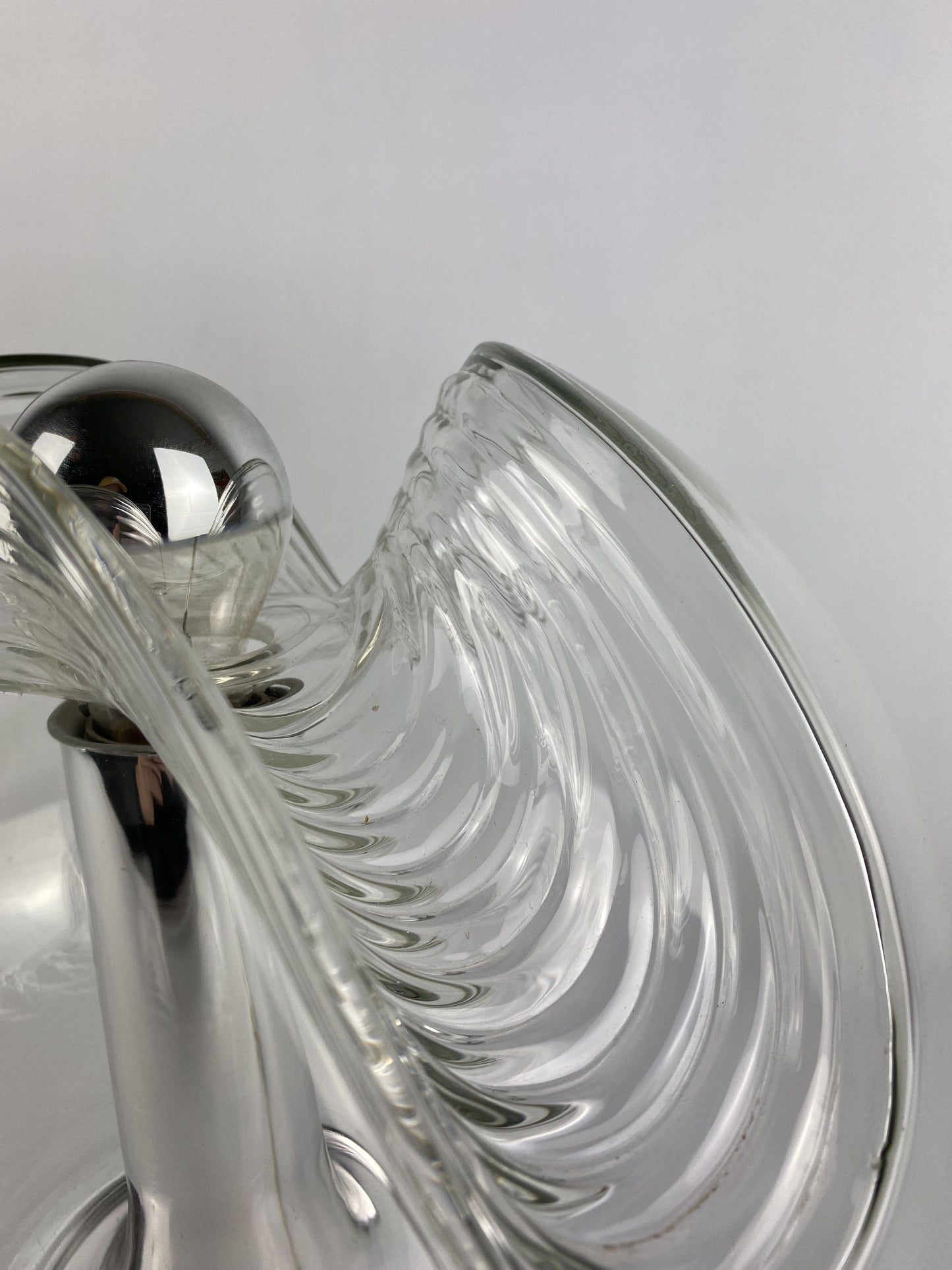 Large glass table lamp Futura by Peill and Putzler XL 1960