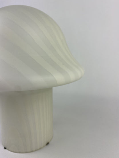1 of 6 Zebra striped glass Peill and Putzler mushroom table lamp 1970