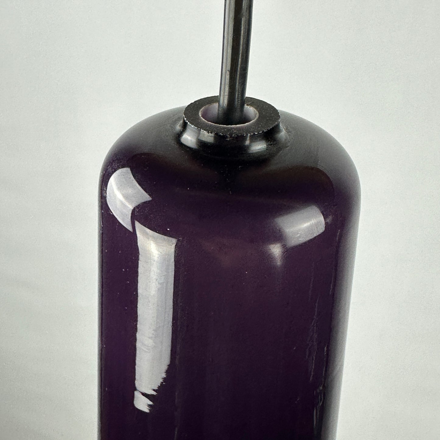 Purple opaline glass pendant lamp KRETA for Holmegaard by Jacob Bang