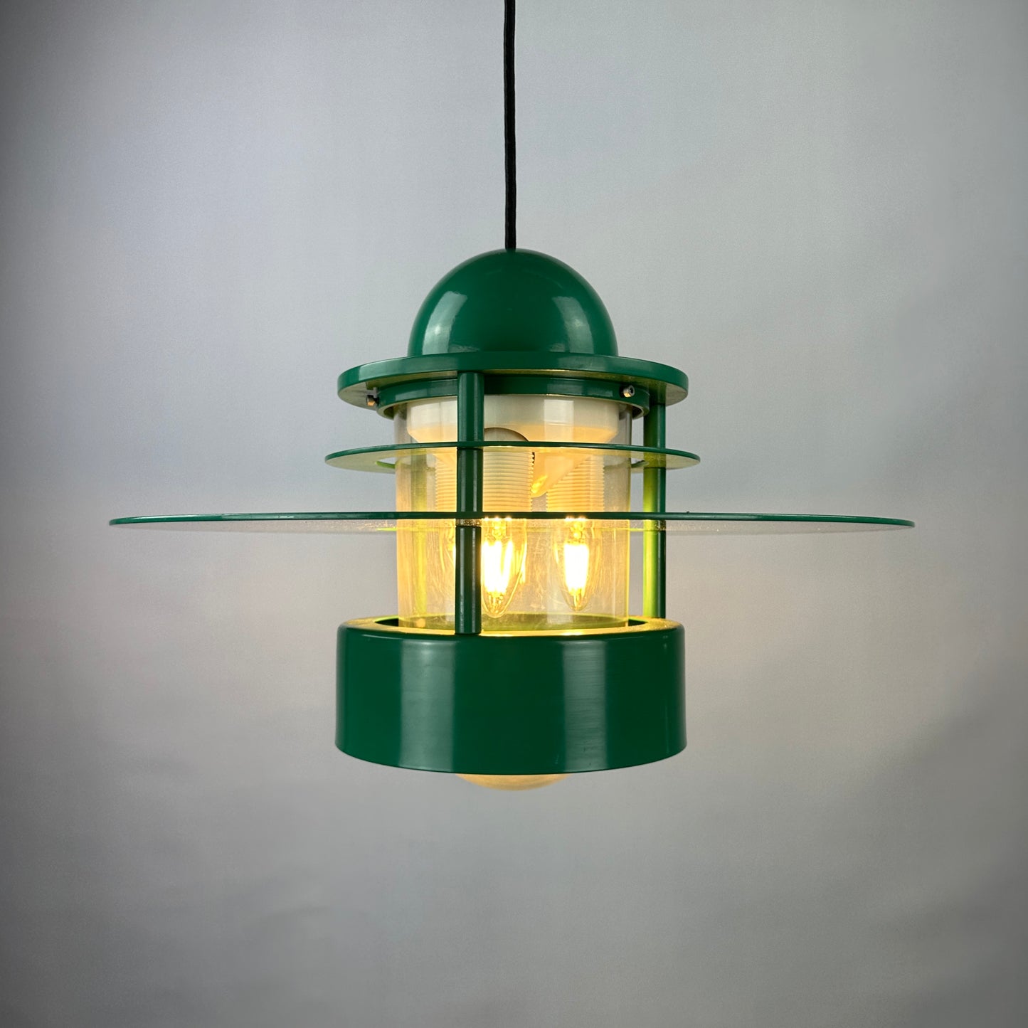 1 of 20 Louis Poulsen green pendant light Orbiter XL by Jens Møller Jensen